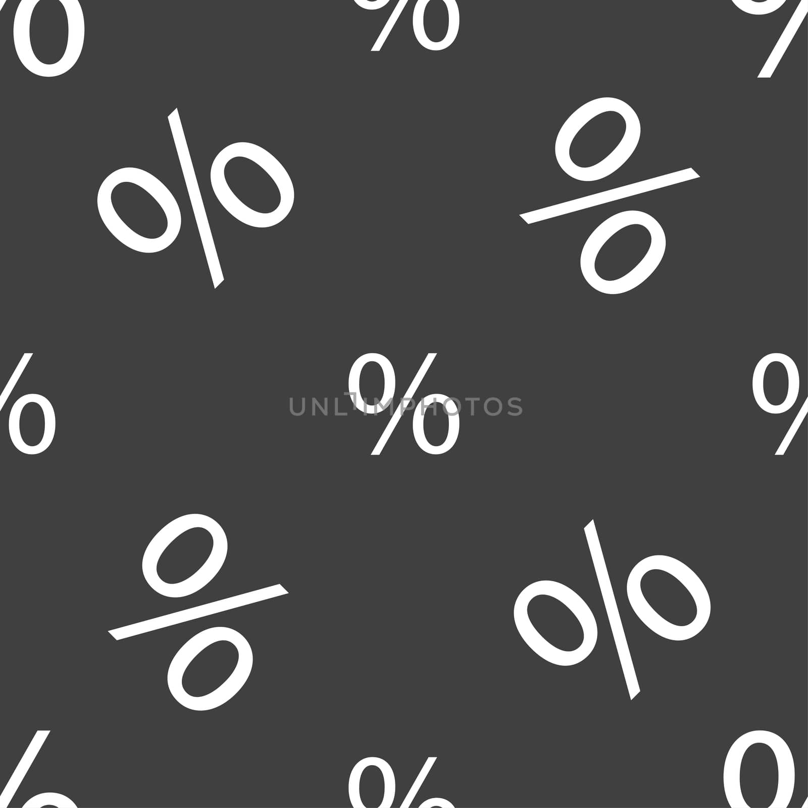 Discount percent sign icon. Modern interface website button. Seamless pattern on a gray background.  by serhii_lohvyniuk