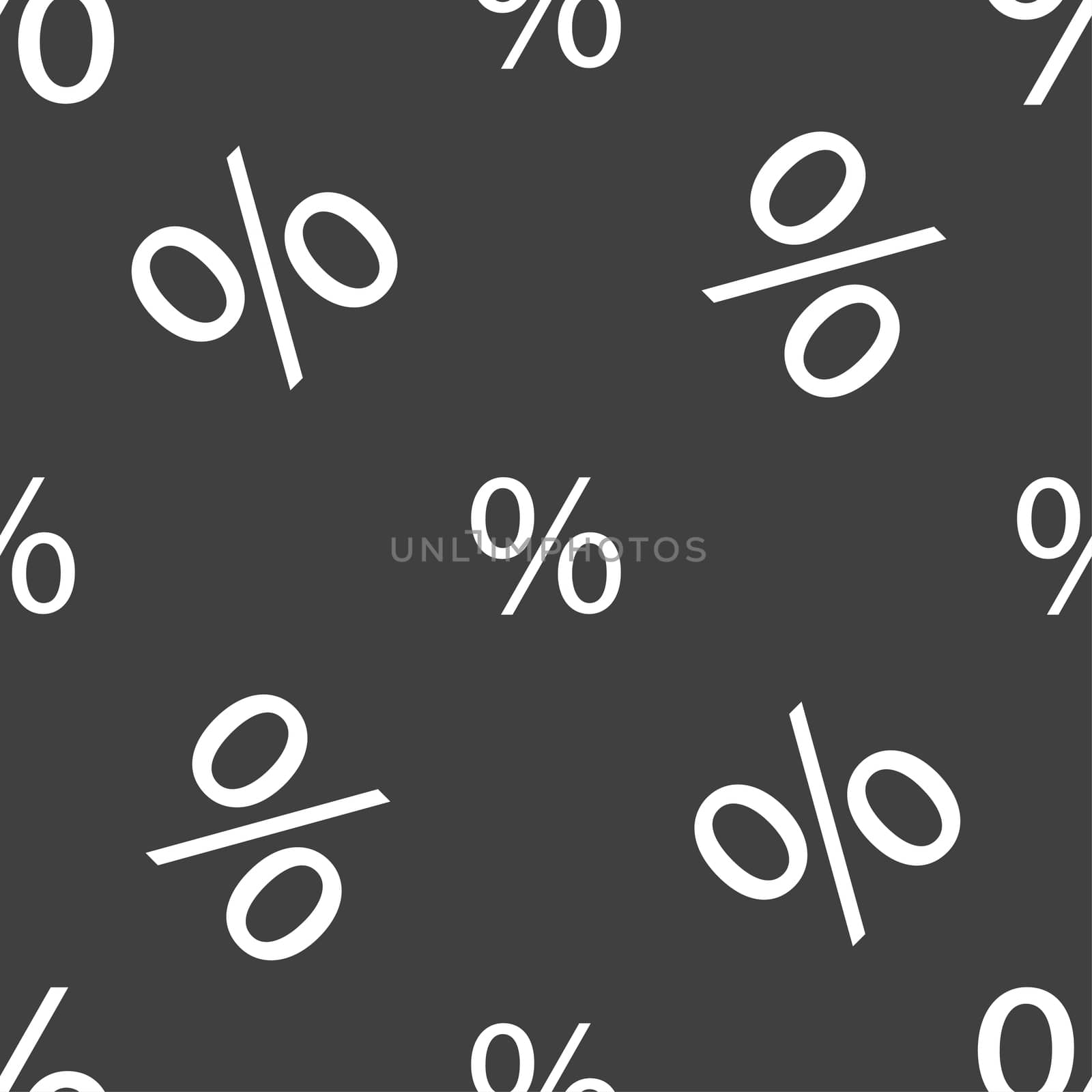 Discount percent sign icon. Modern interface website buttons. Seamless pattern on a gray background. illustration