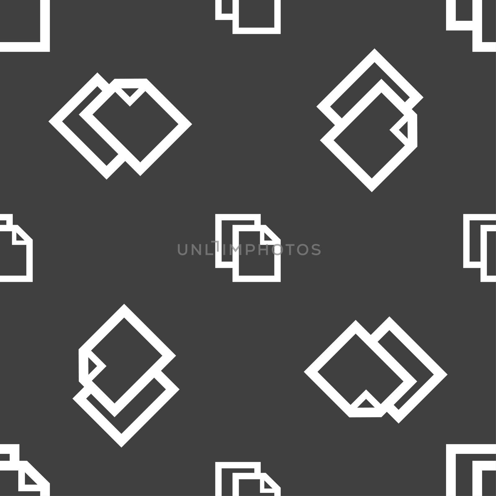 Edit document sign icon. content button.. Seamless pattern on a gray background.  by serhii_lohvyniuk