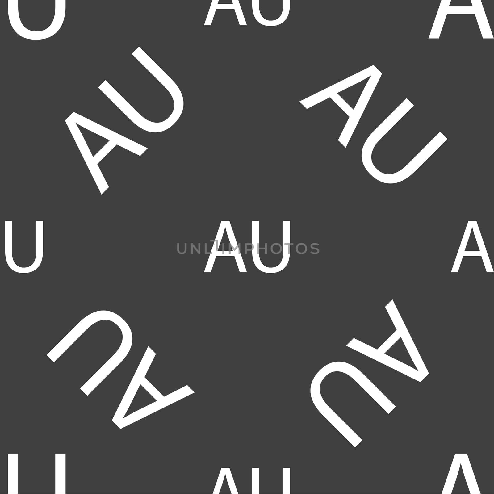 australia sign icon. Seamless pattern on a gray background. illustration