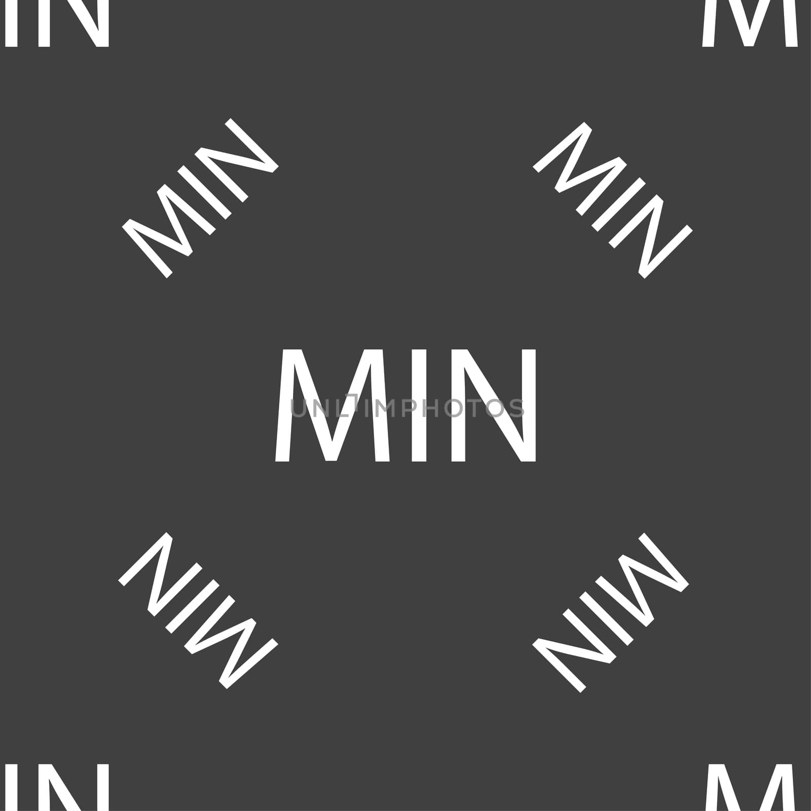 minimum sign icon. Seamless pattern on a gray background. illustration