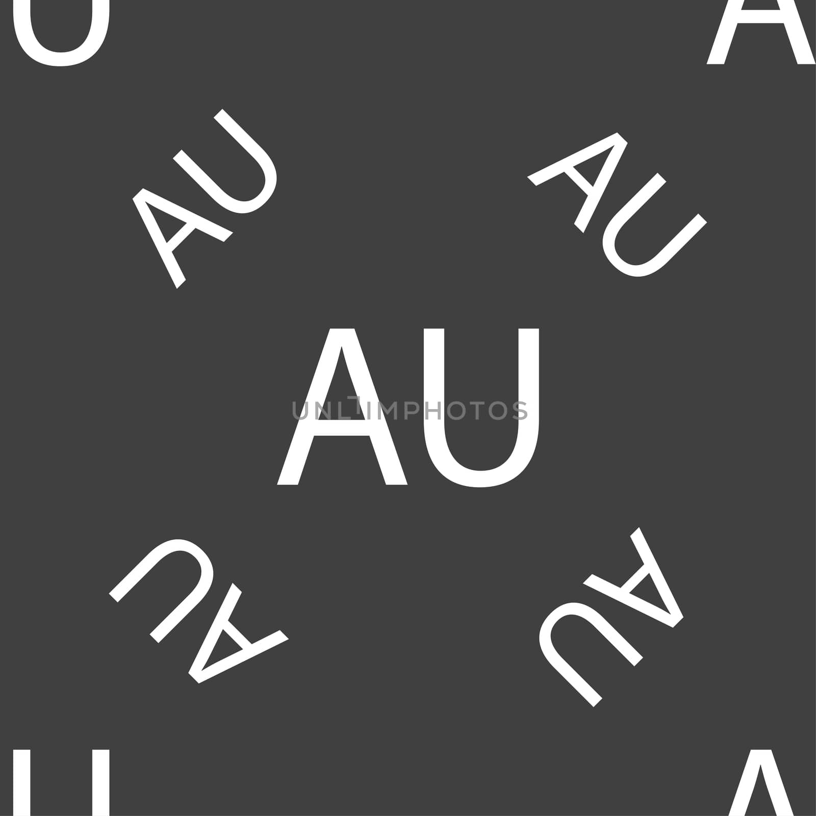 australia sign icon. Seamless pattern on a gray background.  by serhii_lohvyniuk
