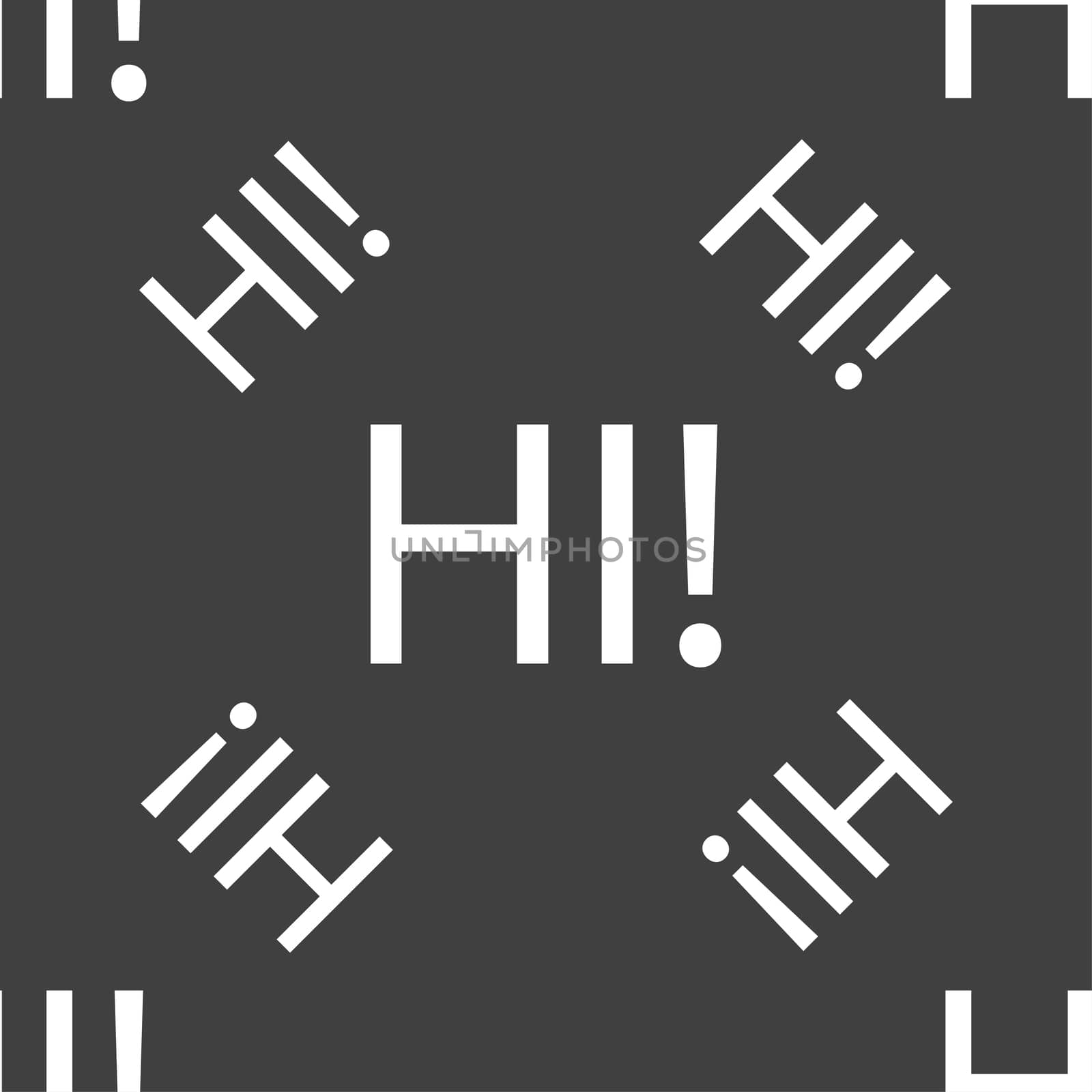 HI sign icon. India translation symbol. Seamless pattern on a gray background. illustration