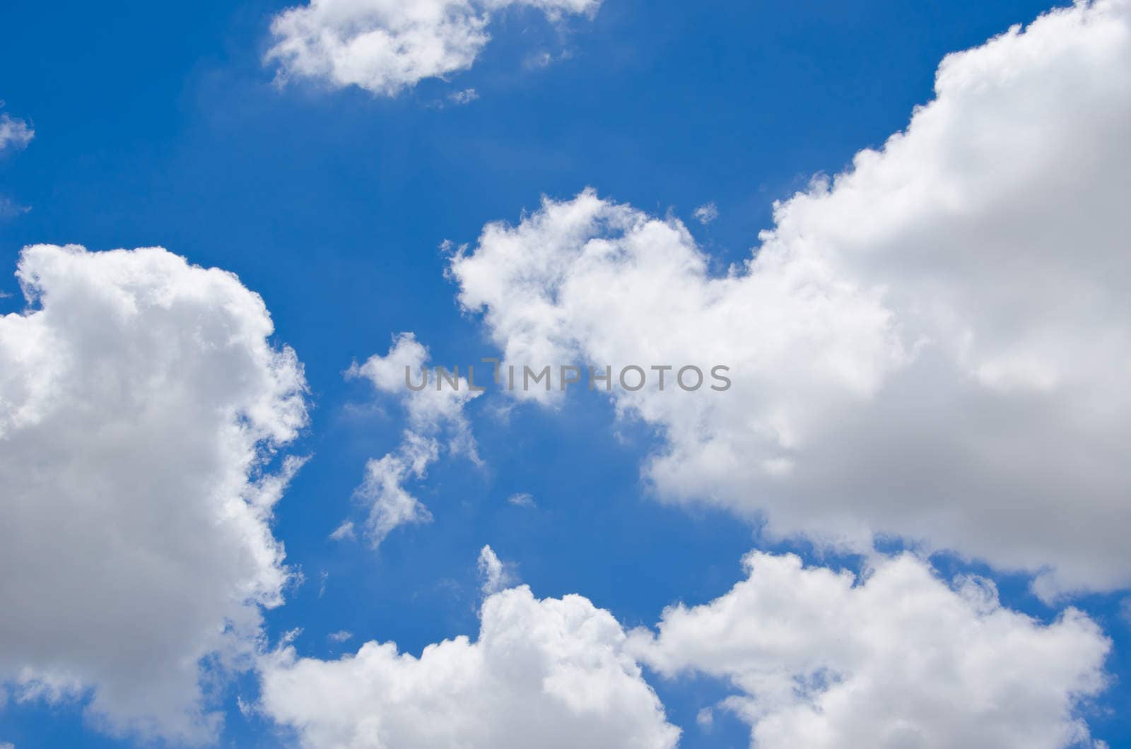 blue sky with cloud closeup