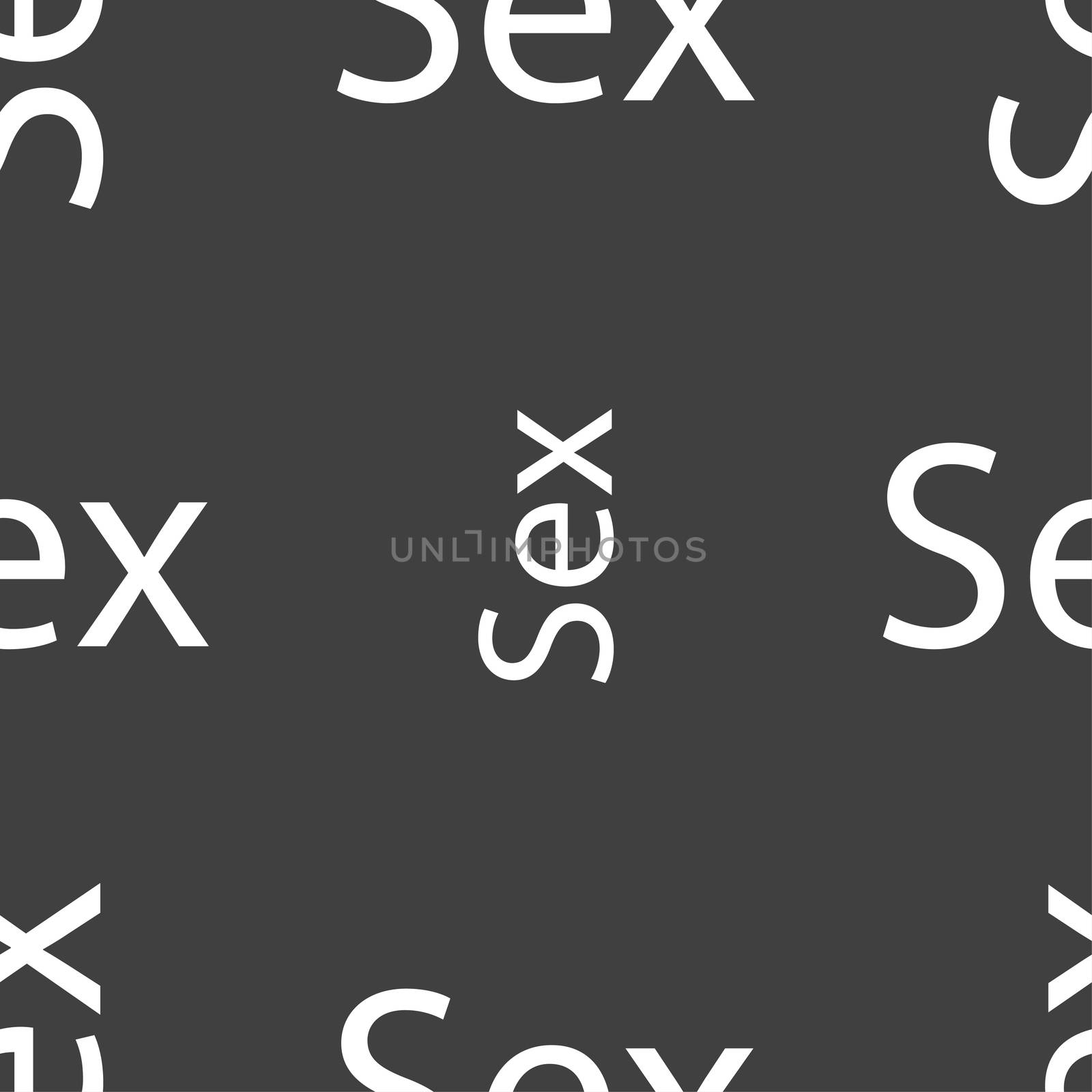 Safe love sign icon. Safe sex symbol. Seamless pattern on a gray background.  by serhii_lohvyniuk