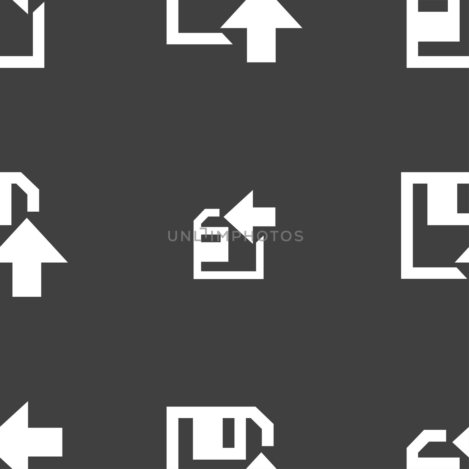 floppy icon. Flat modern design. Seamless pattern on a gray background.  by serhii_lohvyniuk