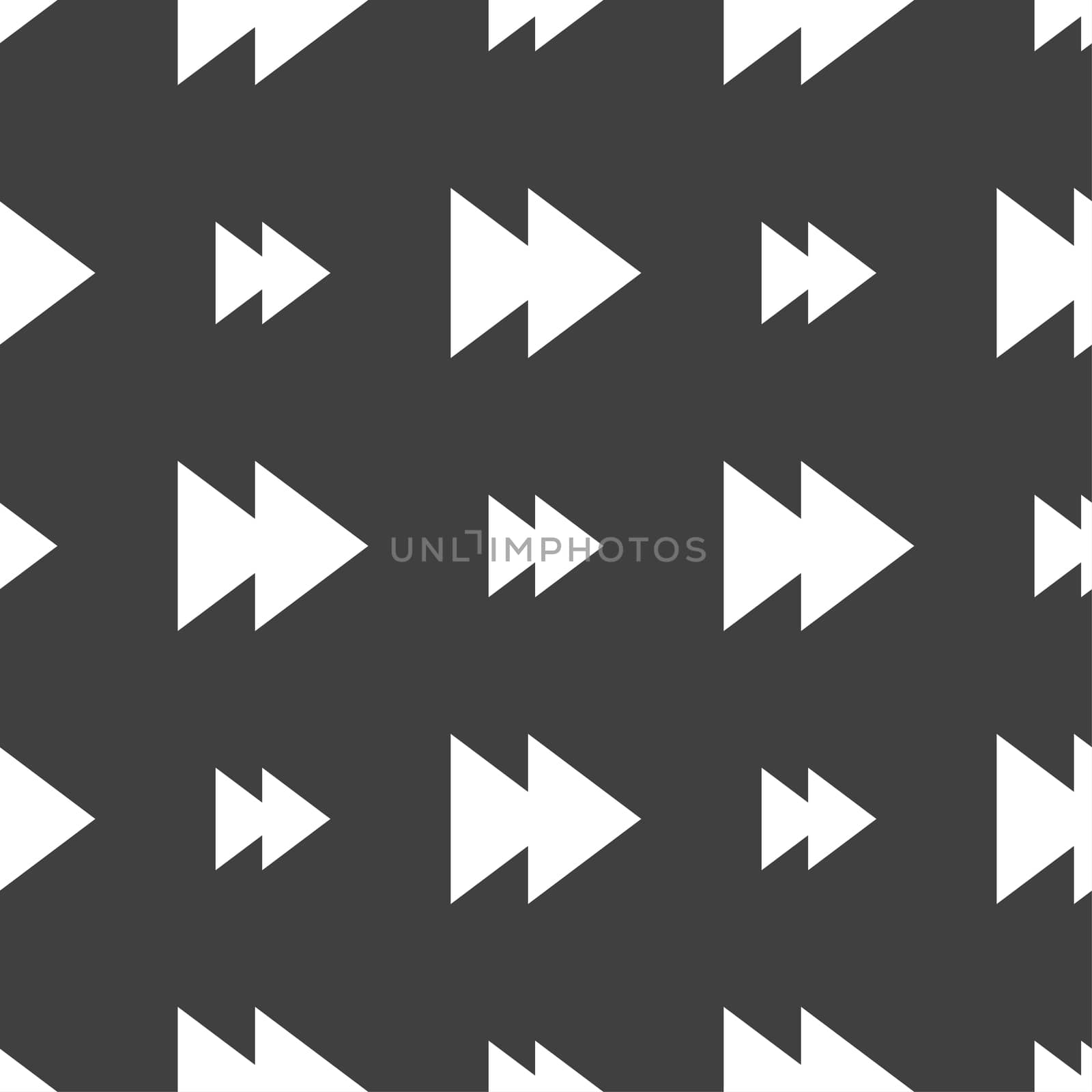 multimedia sign icon. Player navigation symbol. Seamless pattern on a gray background. illustration