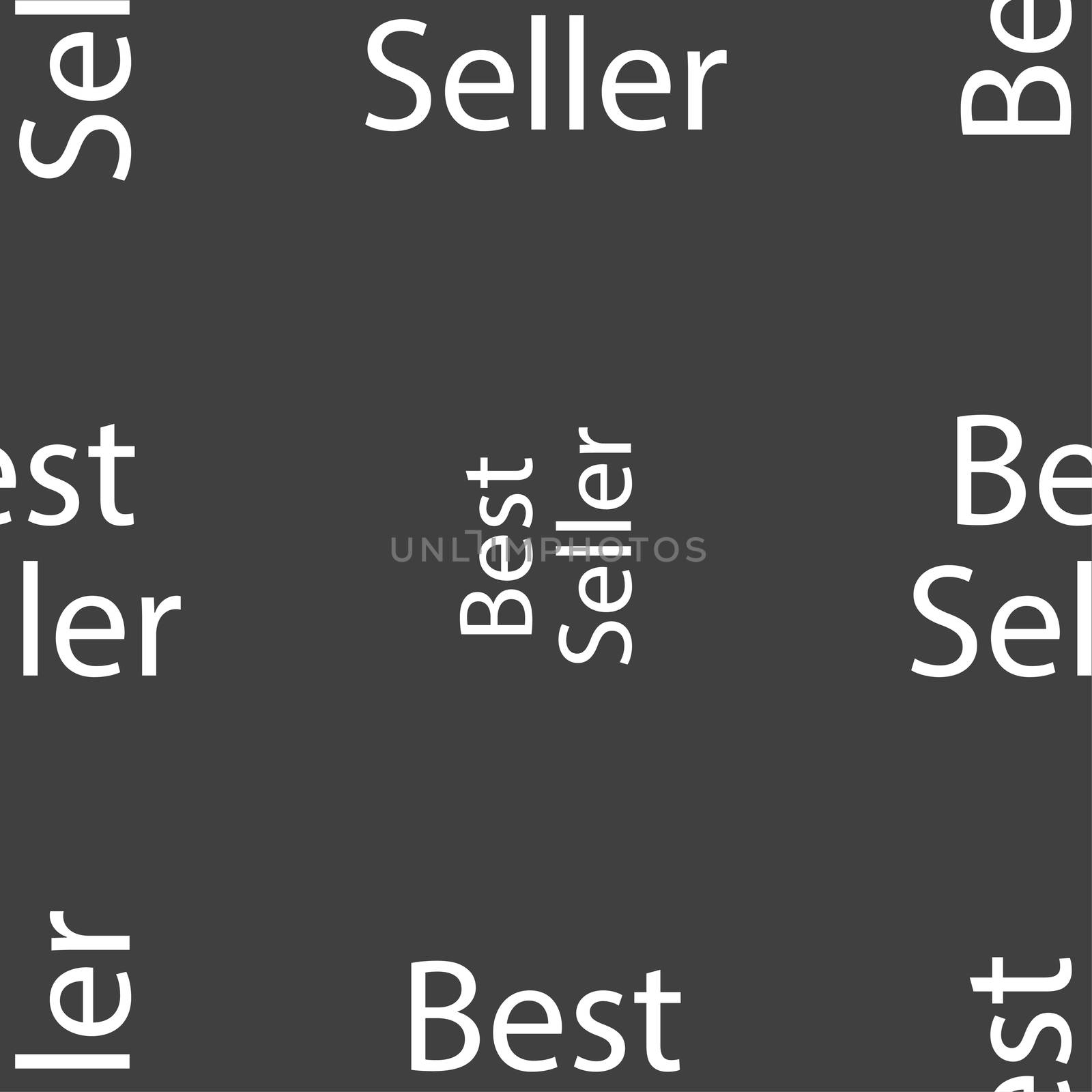 Best seller sign icon. Best-seller award symbol. Seamless pattern on a gray background.  by serhii_lohvyniuk