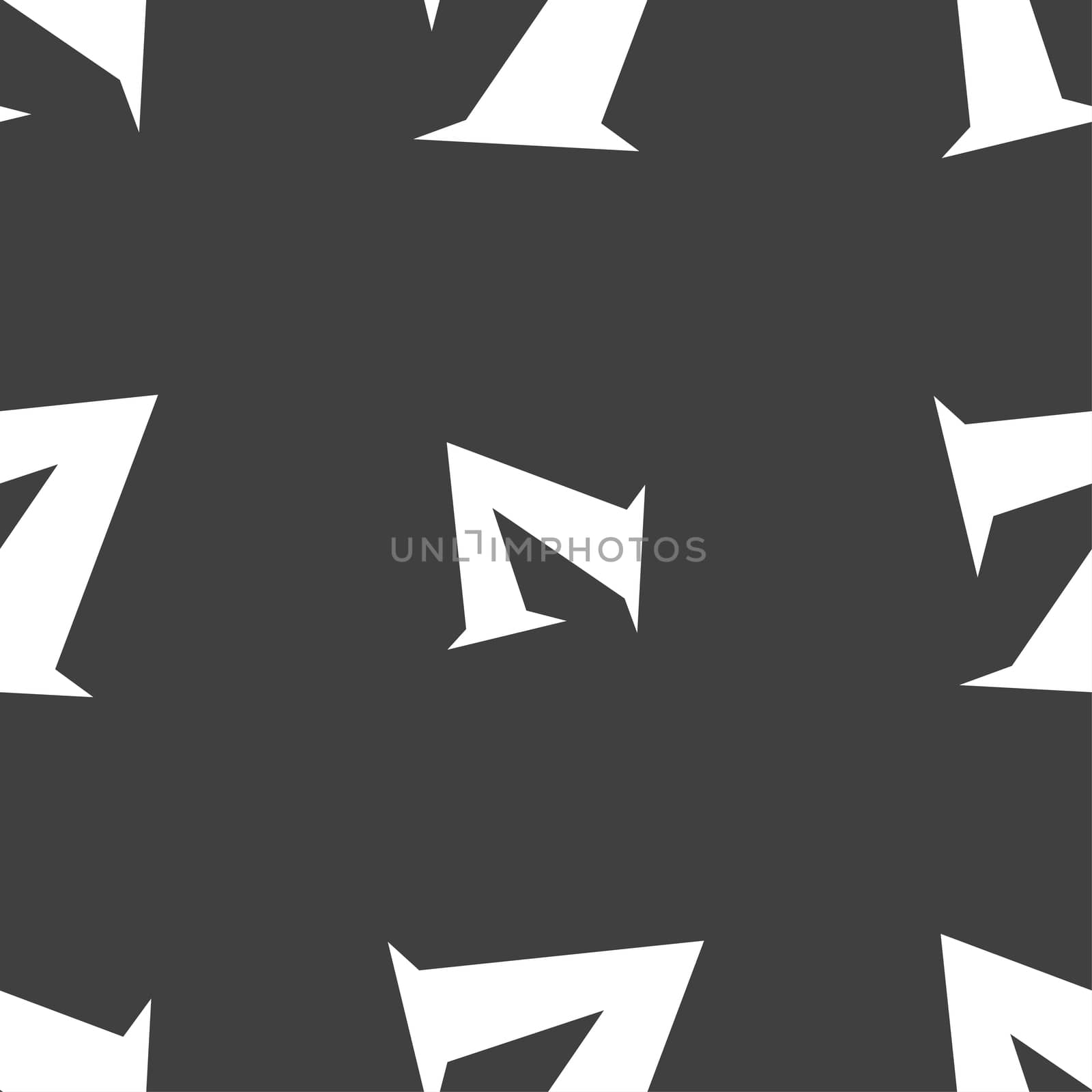 number seven icon sign. Seamless pattern on a gray background. illustration