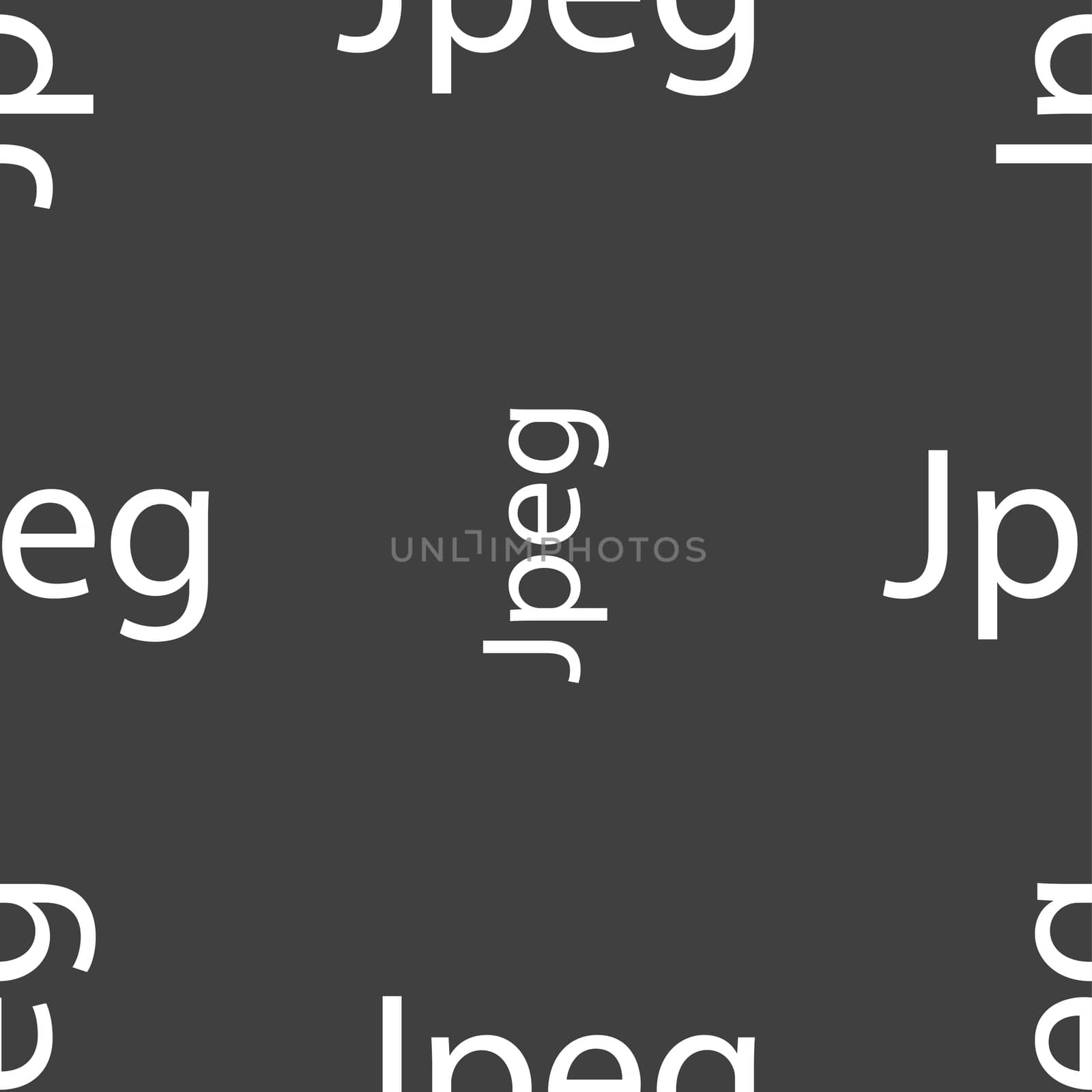 File JPG sign icon. Download image file symbol. Seamless pattern on a gray background. illustration