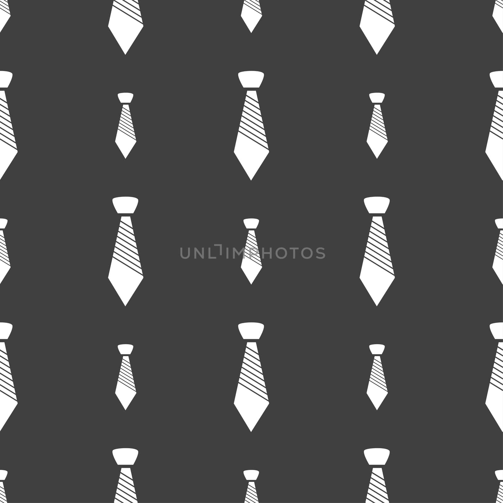 Tie sign icon. Business clothes symbol. Seamless pattern on a gray background.  by serhii_lohvyniuk