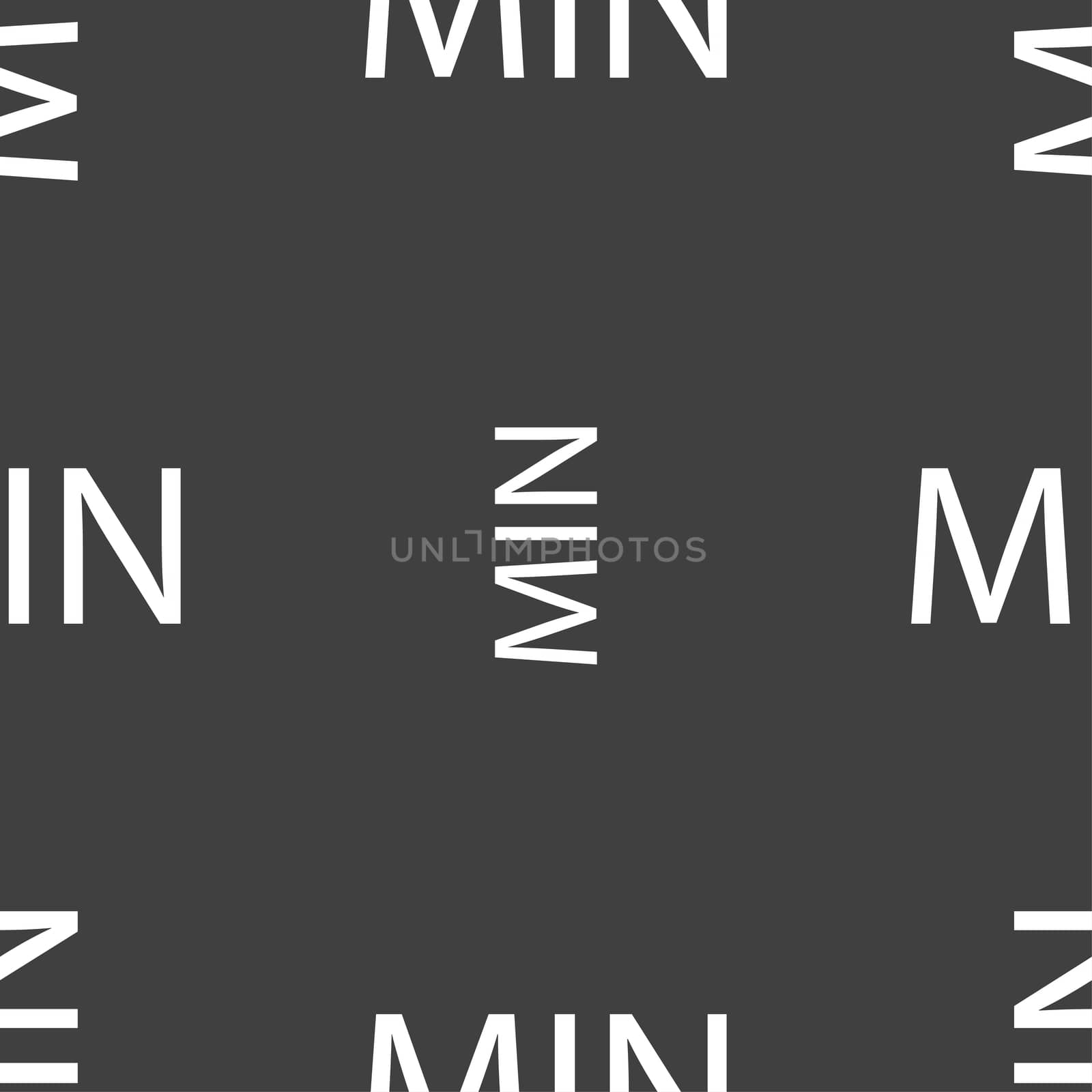 minimum sign icon. Seamless pattern on a gray background.  by serhii_lohvyniuk