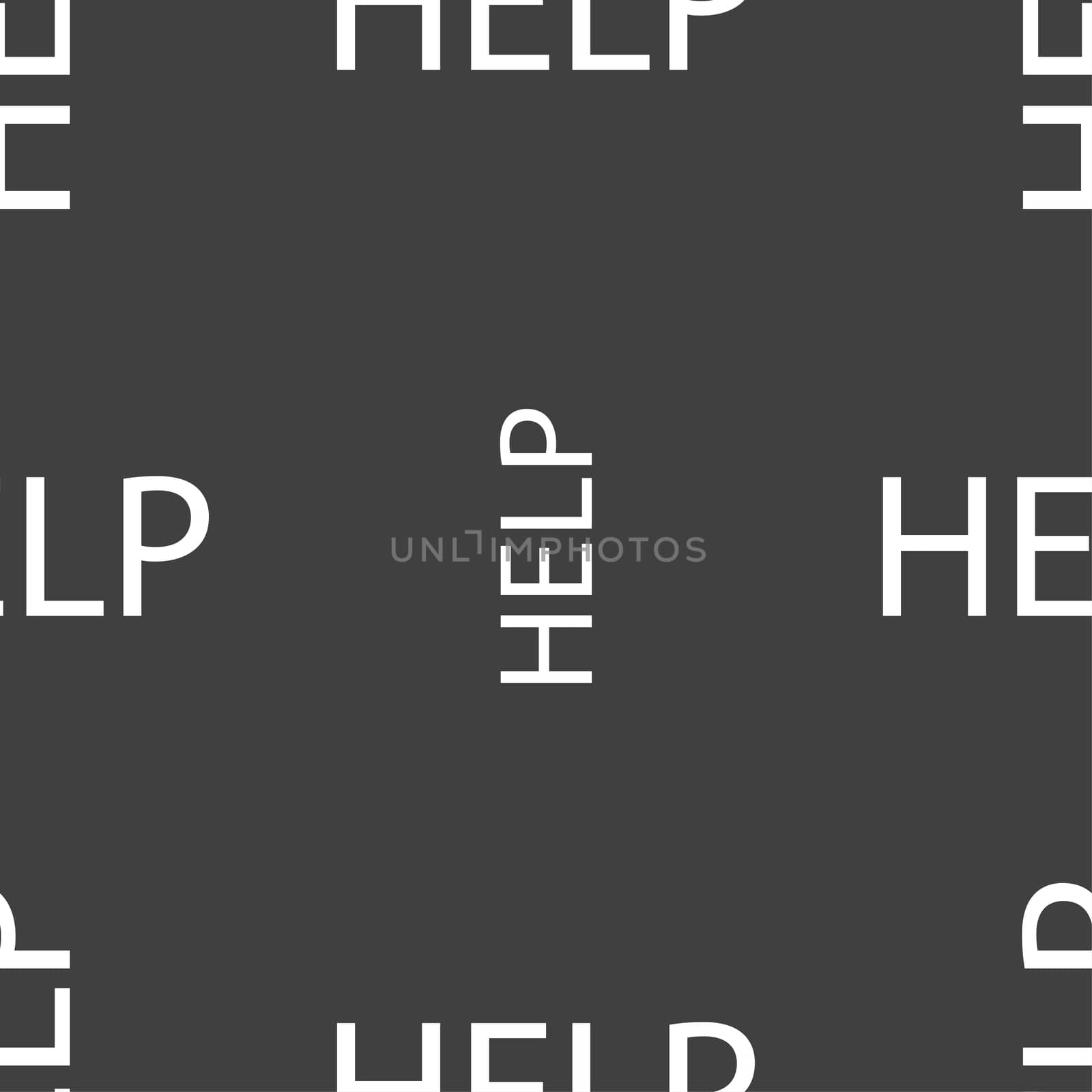 Help point sign icon. Question symbol. Seamless pattern on a gray background. illustration