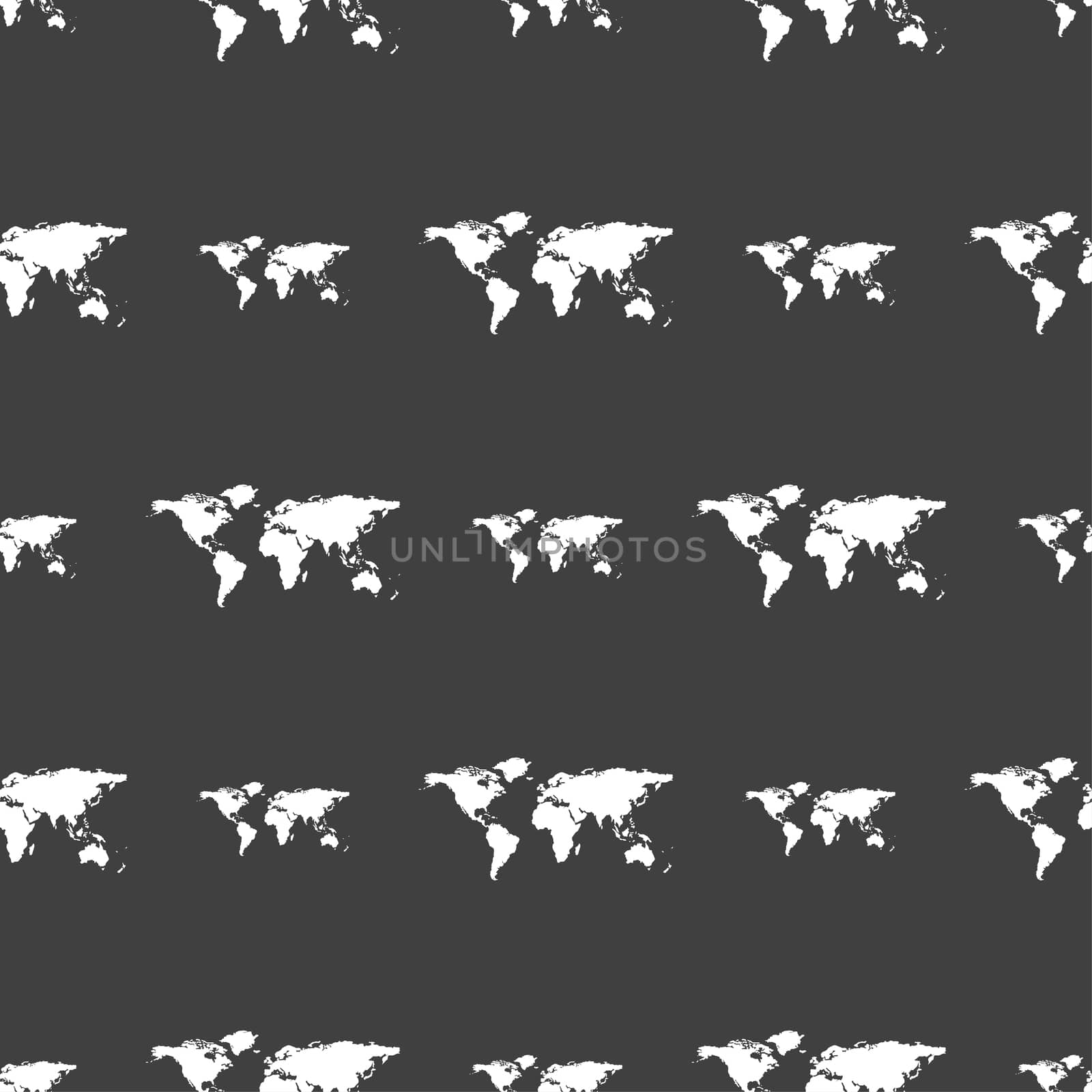 Cursor, arrow icon sign. Seamless pattern on a gray background.  by serhii_lohvyniuk