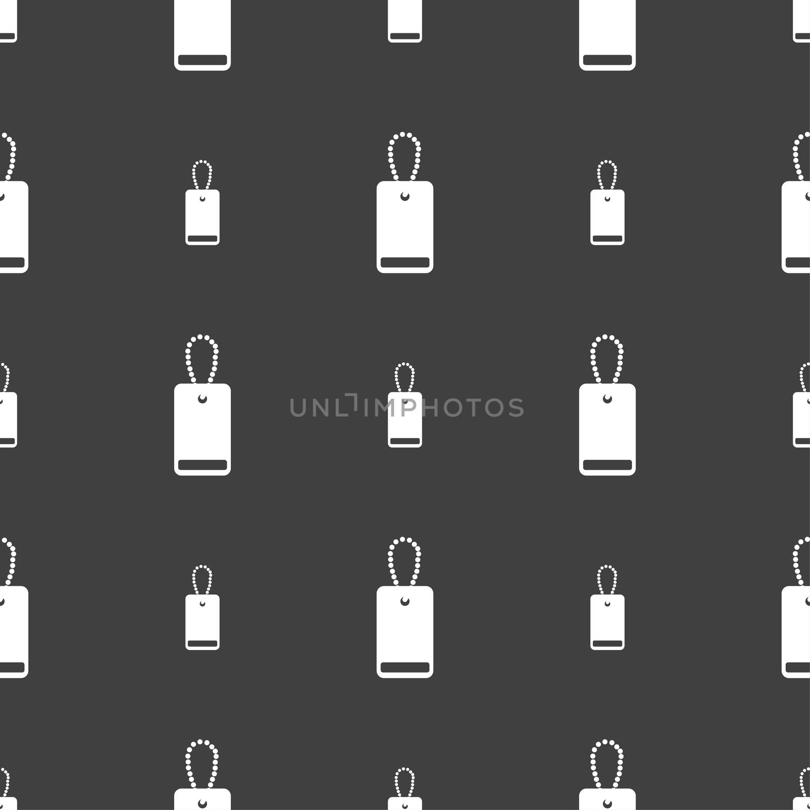 army chains icon sign. Seamless pattern on a gray background.  by serhii_lohvyniuk