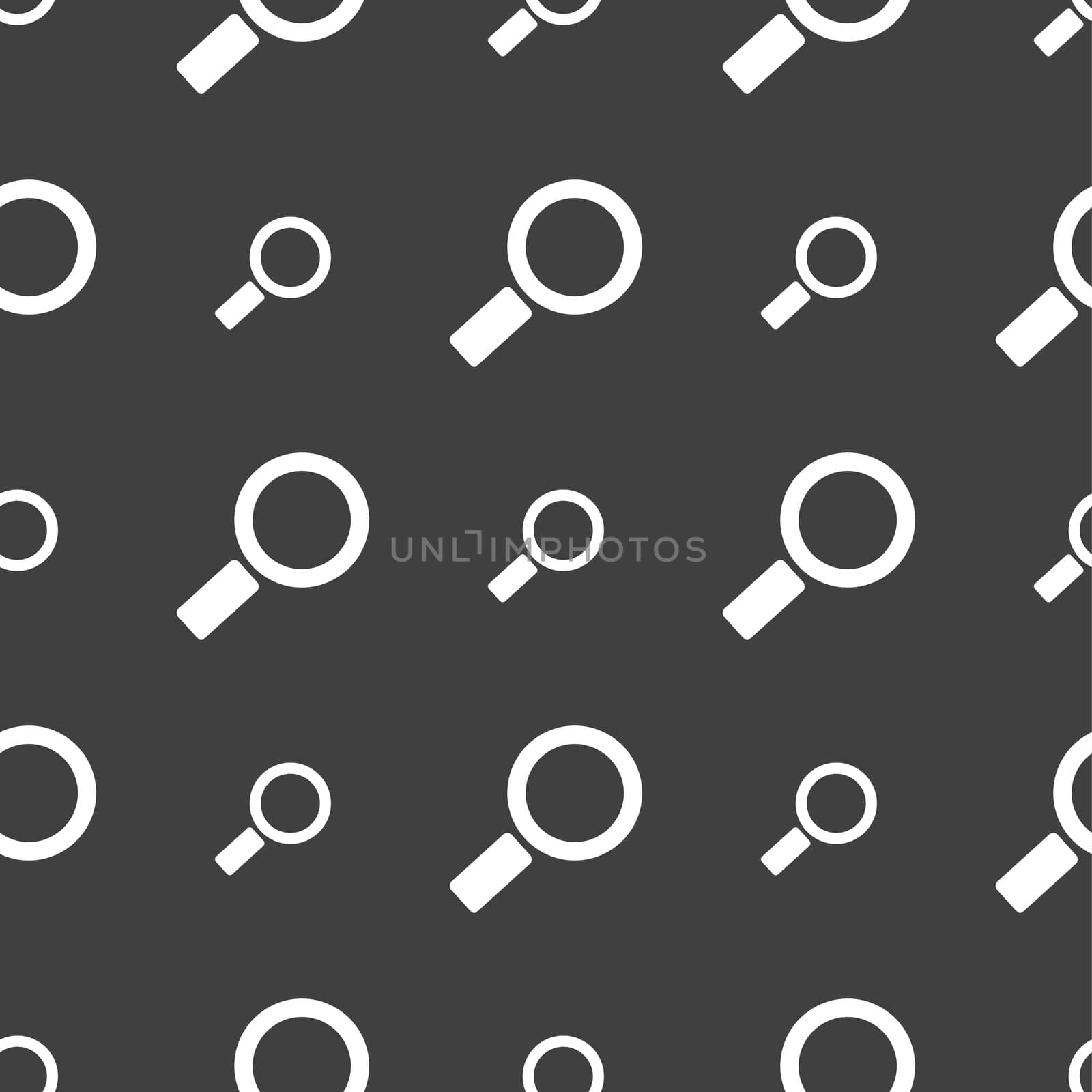 number seven icon sign. Seamless pattern on a gray background. illustration