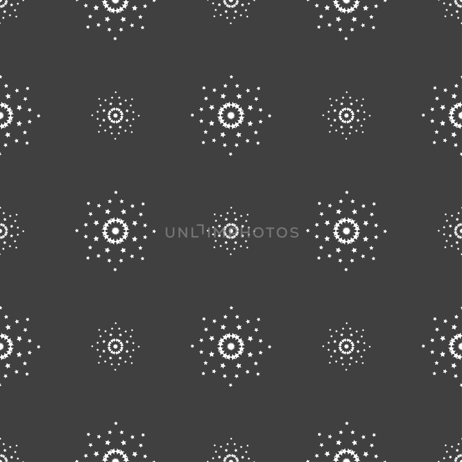 Cursor, arrow plus, add icon sign. Seamless pattern on a gray background. illustration
