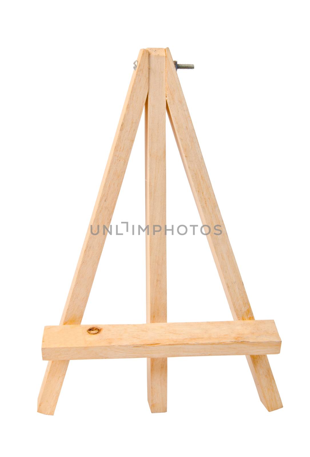 Small tripod for painting without canvas, clipping path
