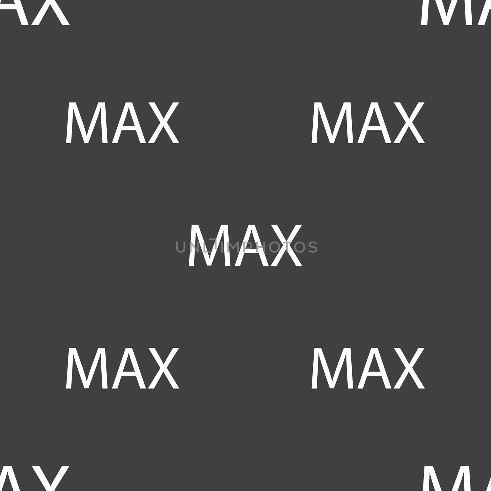 maximum sign icon. Seamless pattern on a gray background. illustration