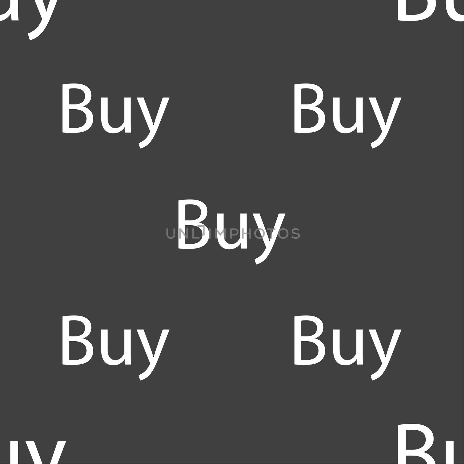 Buy sign icon. Online buying dollar usd button. Seamless pattern on a gray background. illustration