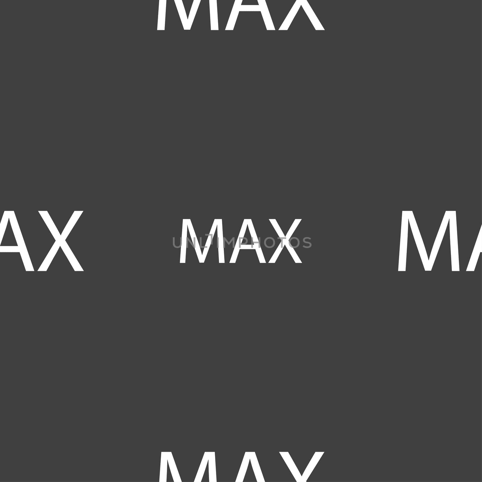 maximum sign icon. Seamless pattern on a gray background. illustration