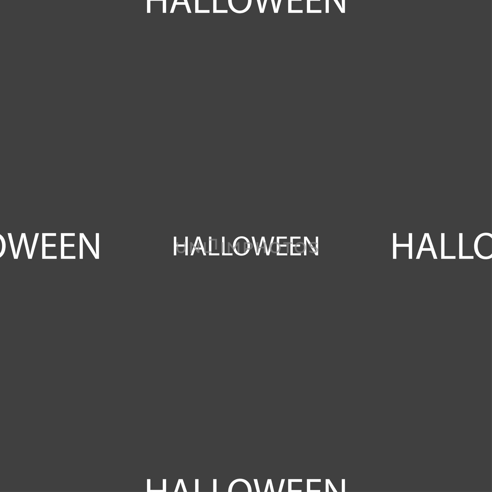 Halloween sign icon. Halloween-party symbol. Seamless pattern on a gray background.  by serhii_lohvyniuk