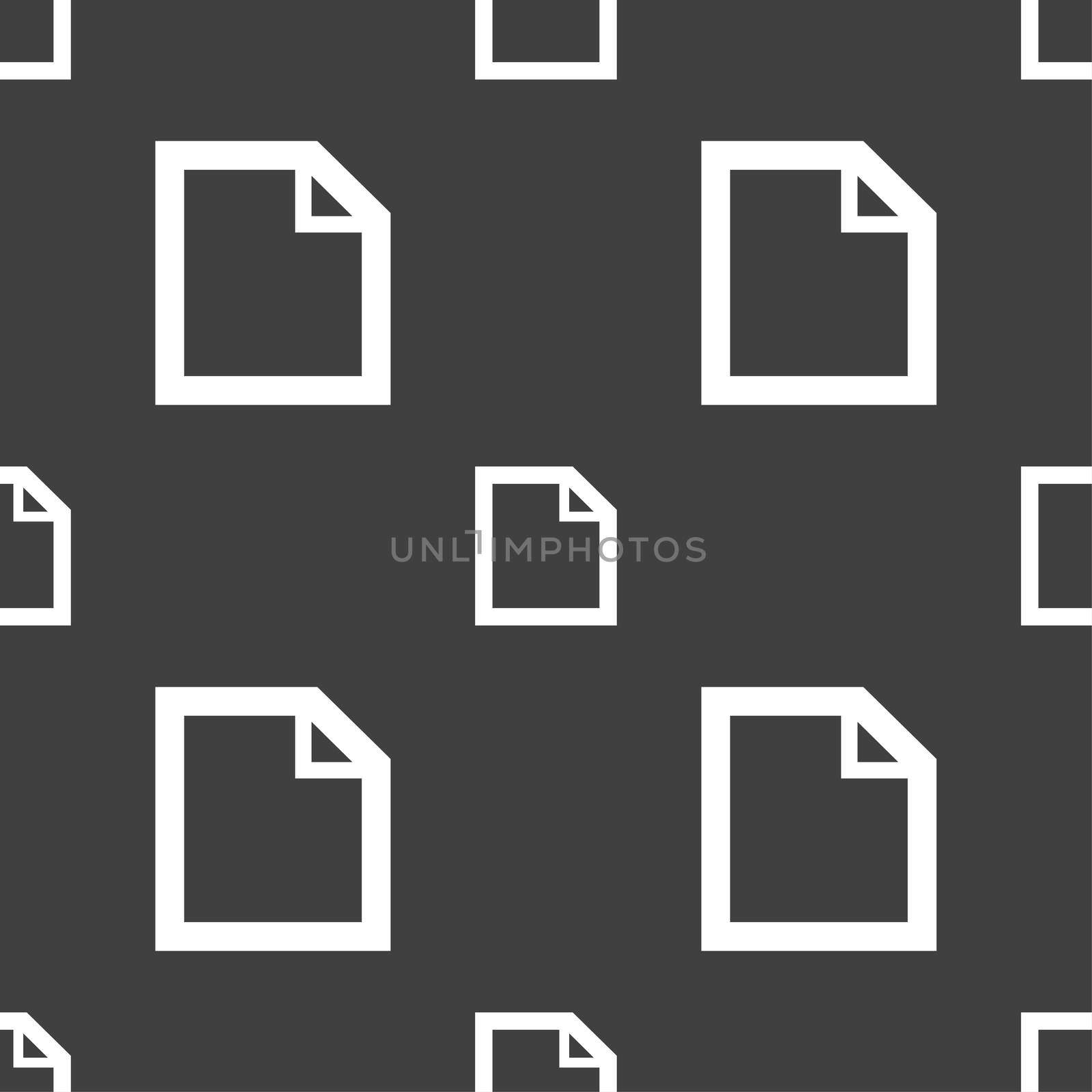 Edit document sign icon. content button. Seamless pattern on a gray background. illustration