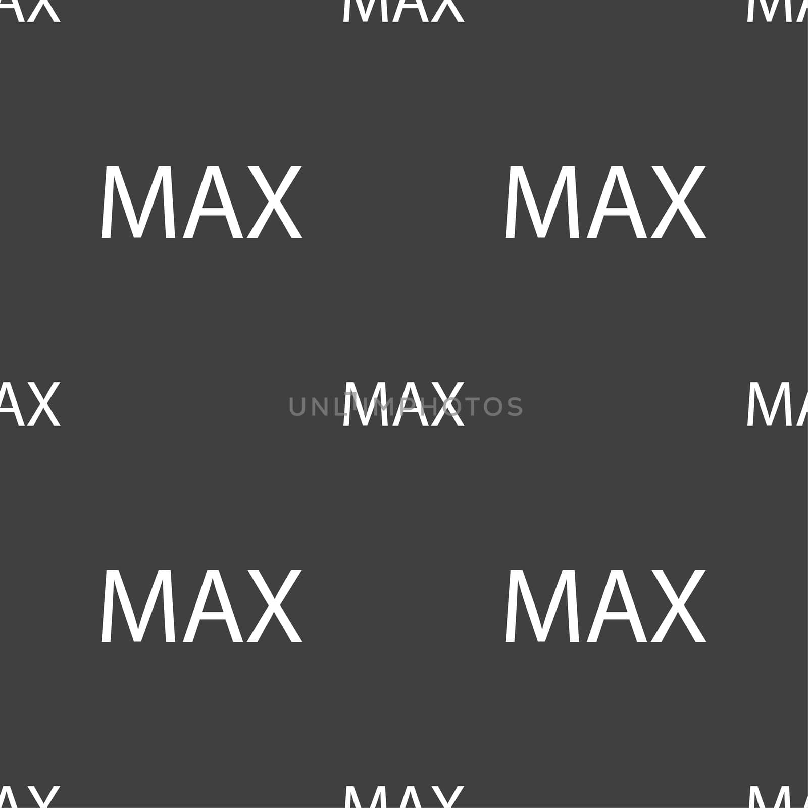 maximum sign icon. Seamless pattern on a gray background. illustration