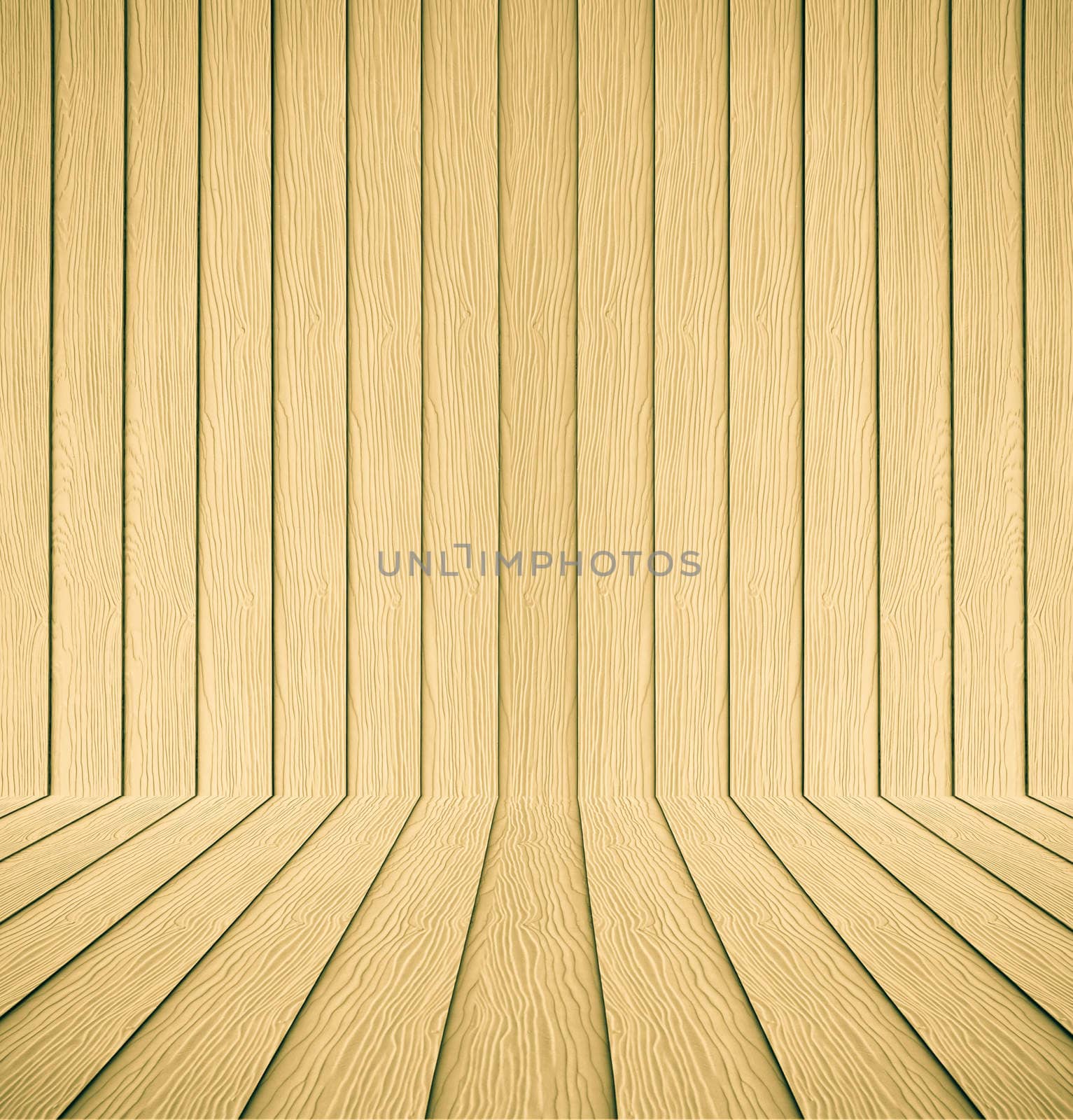 Yellow Wood texture background by Gamjai