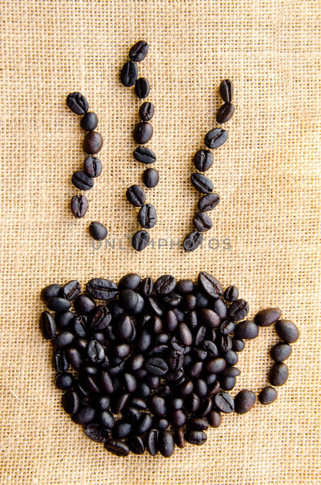 coffee grains by Gamjai