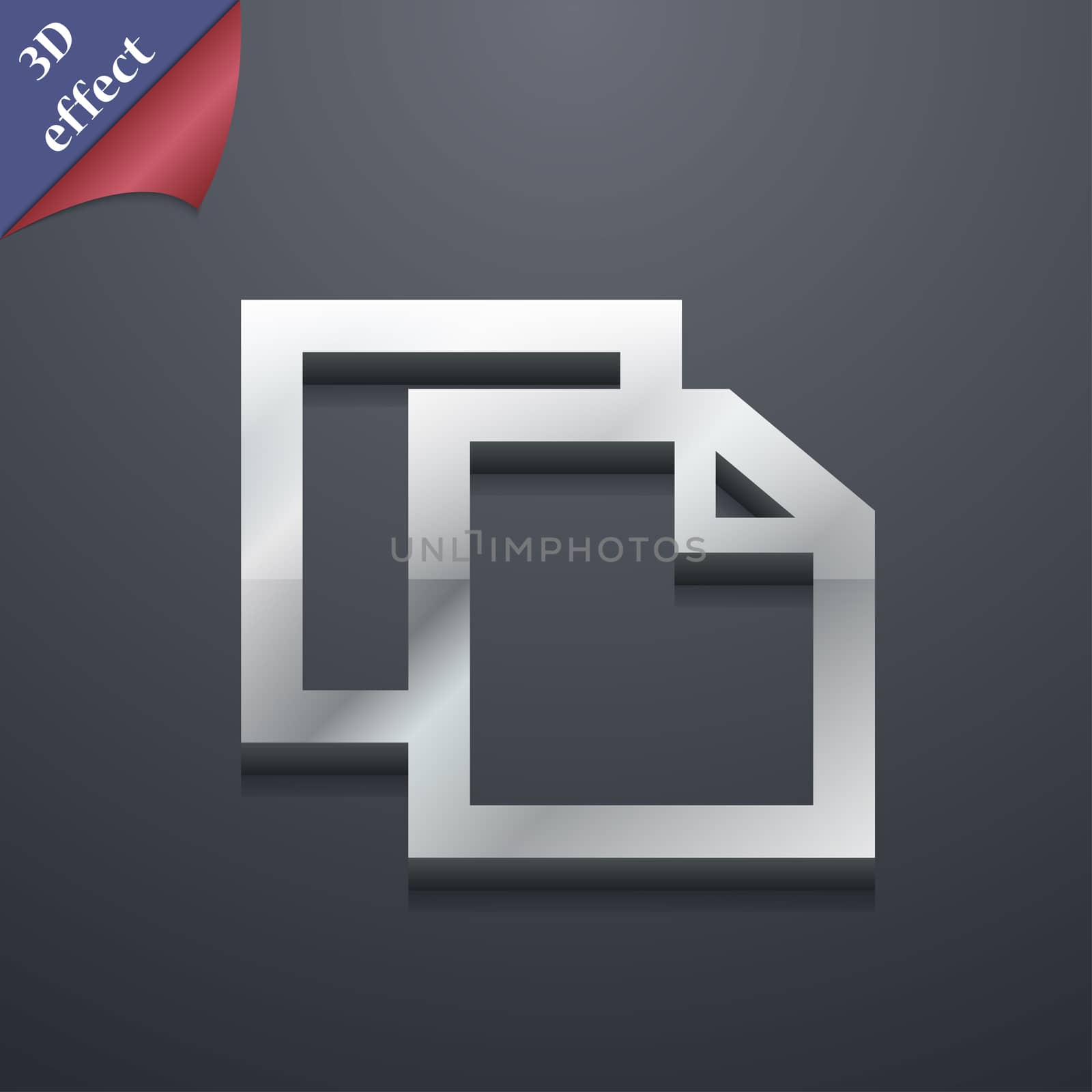 Edit document icon symbol. 3D style. Trendy, modern design with space for your text . Rastrized by serhii_lohvyniuk