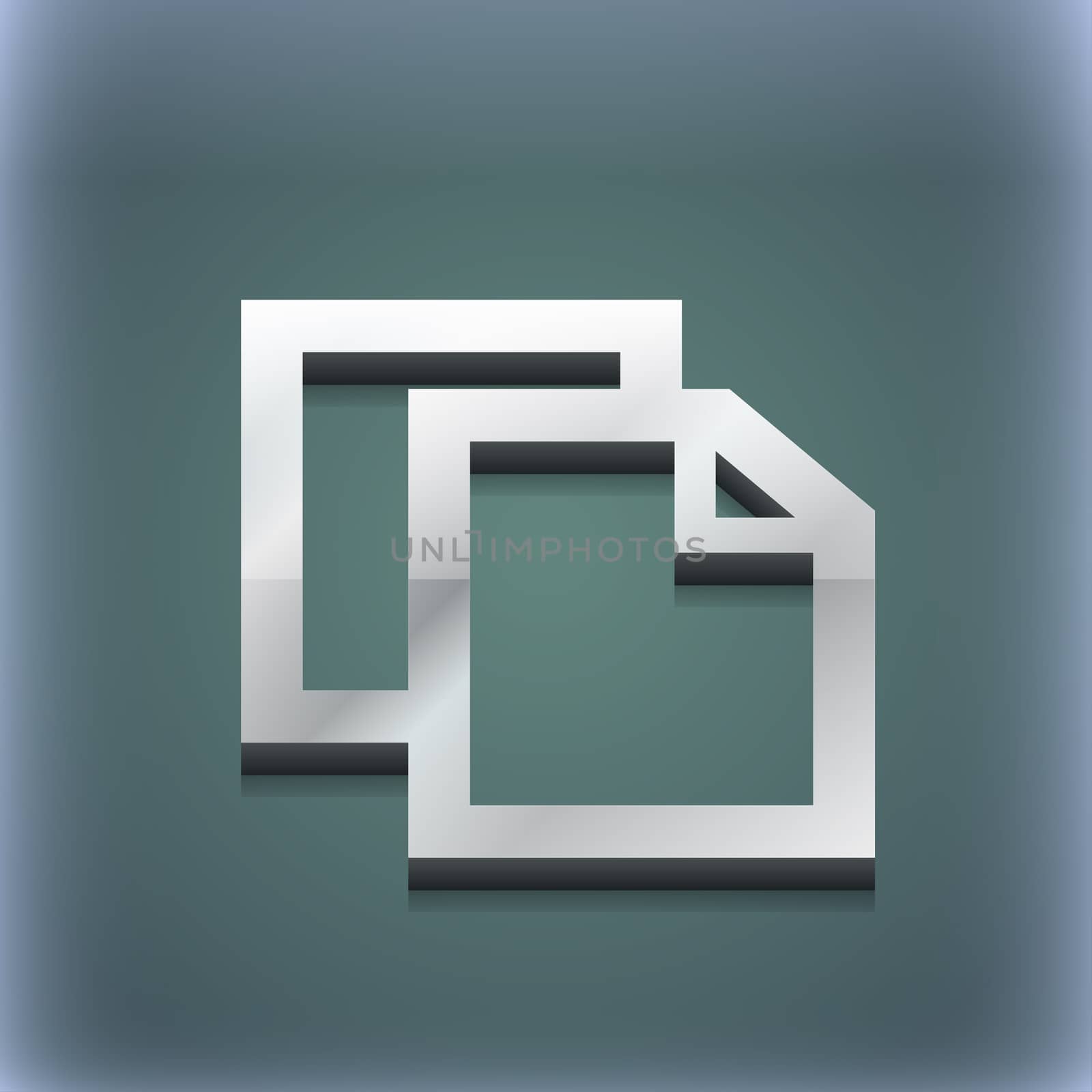 Edit document icon symbol. 3D style. Trendy, modern design with space for your text . Raster by serhii_lohvyniuk