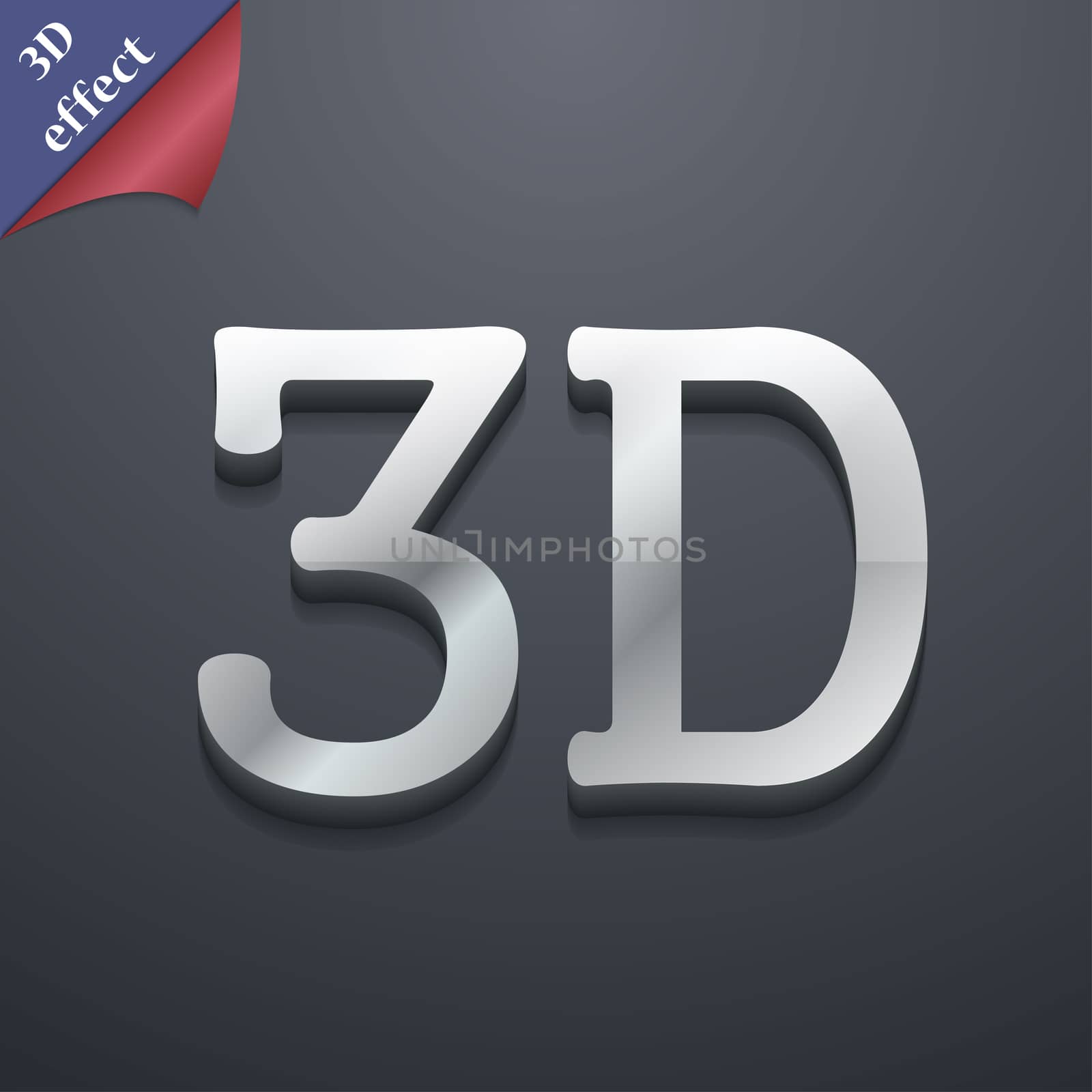 icon symbol. 3D style. Trendy, modern design with space for your text illustration. Rastrized copy