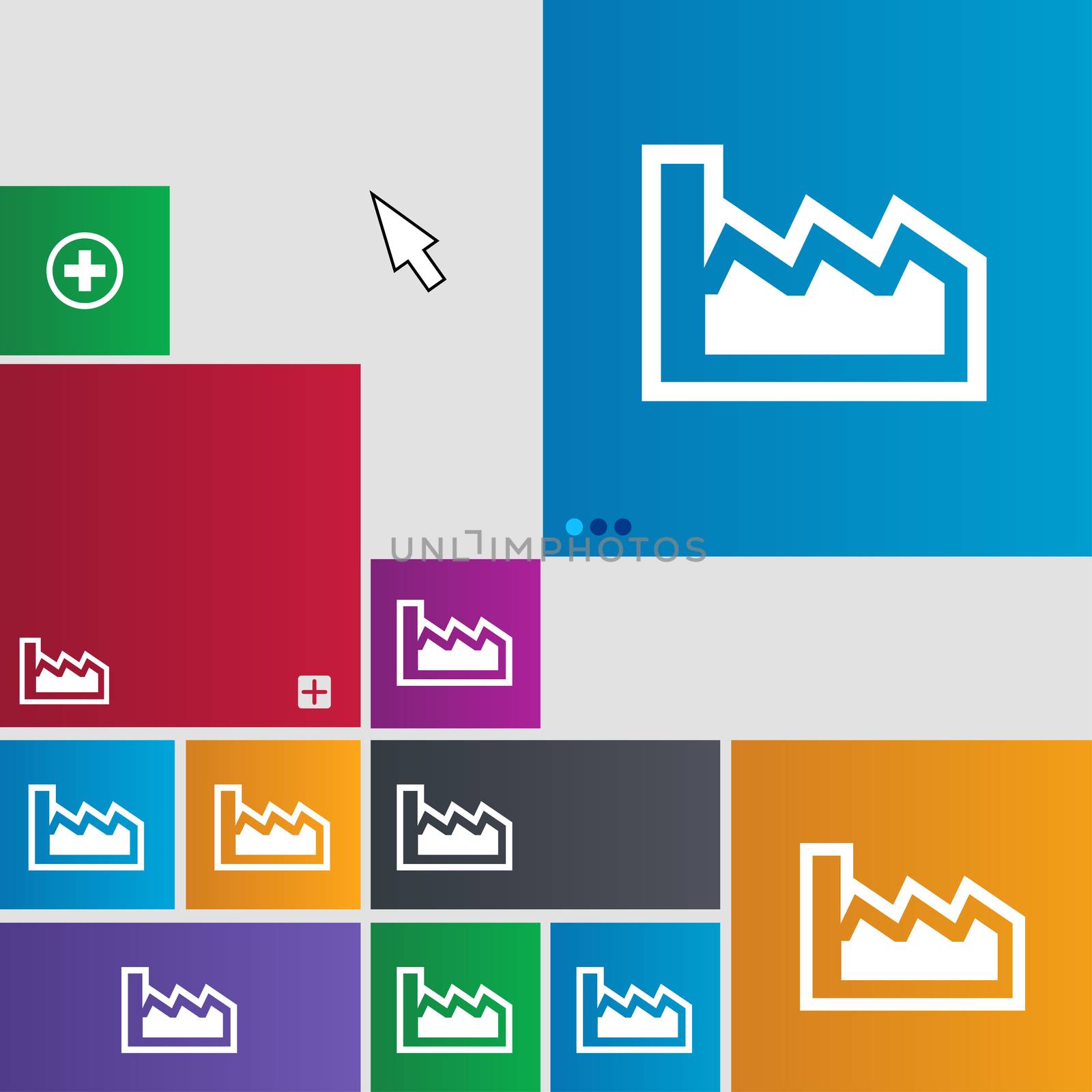 Chart icon sign. buttons. Modern interface website buttons with cursor pointer. illustration