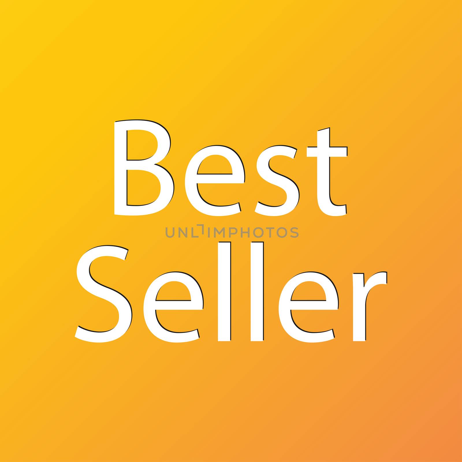Best seller icon symbol Flat modern web design with long shadow and space for your text. illustration
