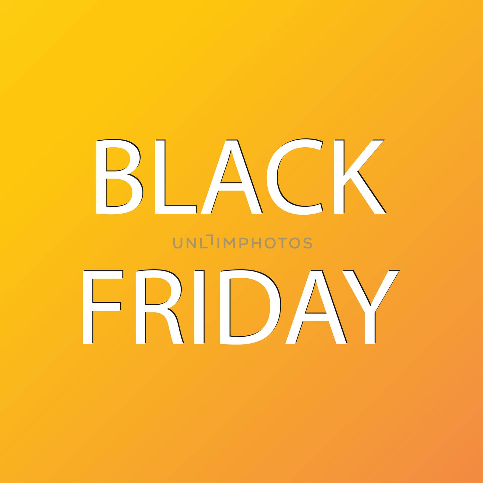 Black friday icon symbol Flat modern web design with long shadow and space for your text.  by serhii_lohvyniuk