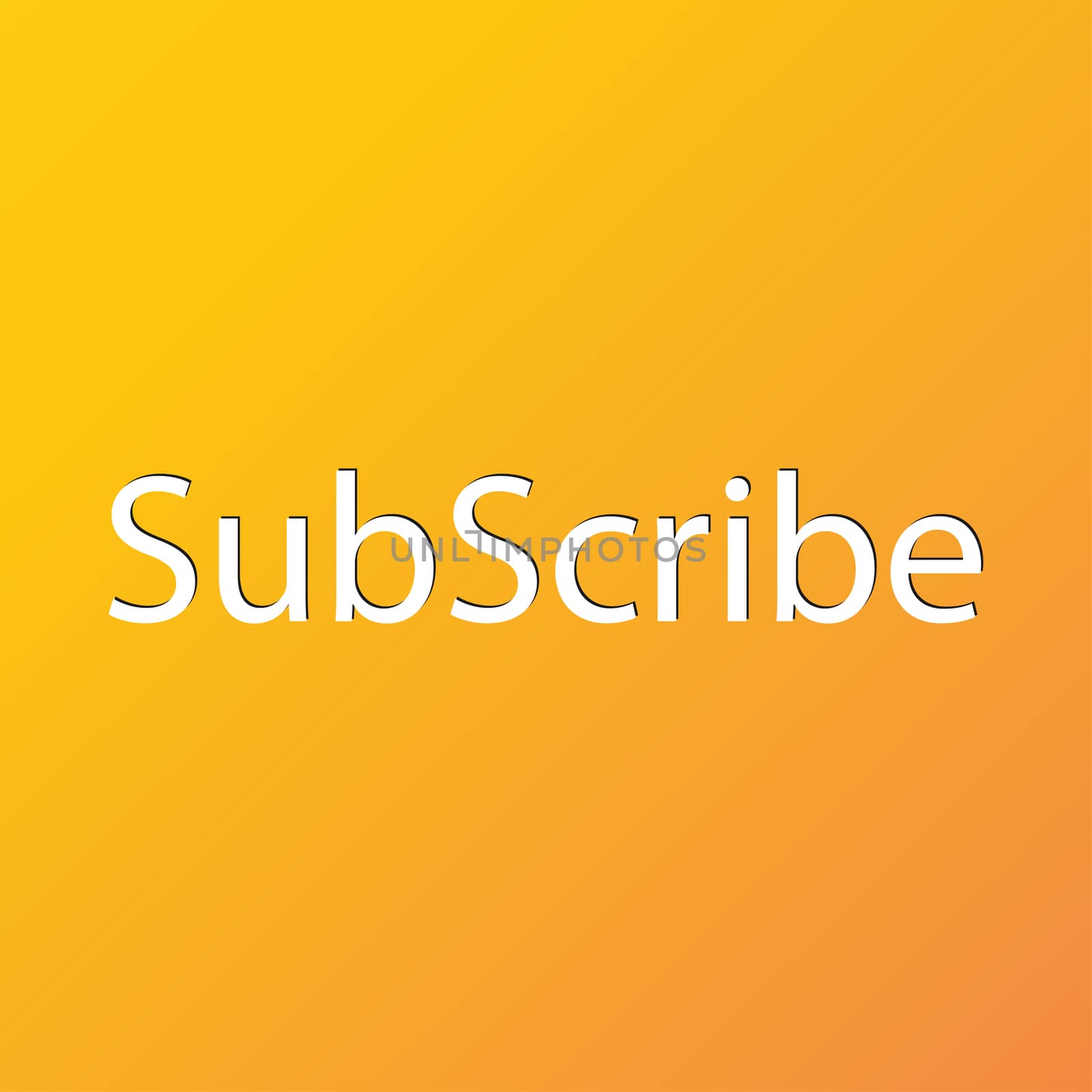 Subscribe icon symbol Flat modern web design with long shadow and space for your text.  by serhii_lohvyniuk