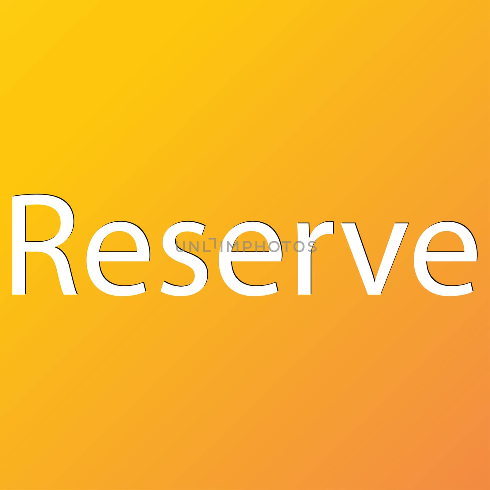 Reserved icon symbol Flat modern web design with long shadow and space for your text. illustration