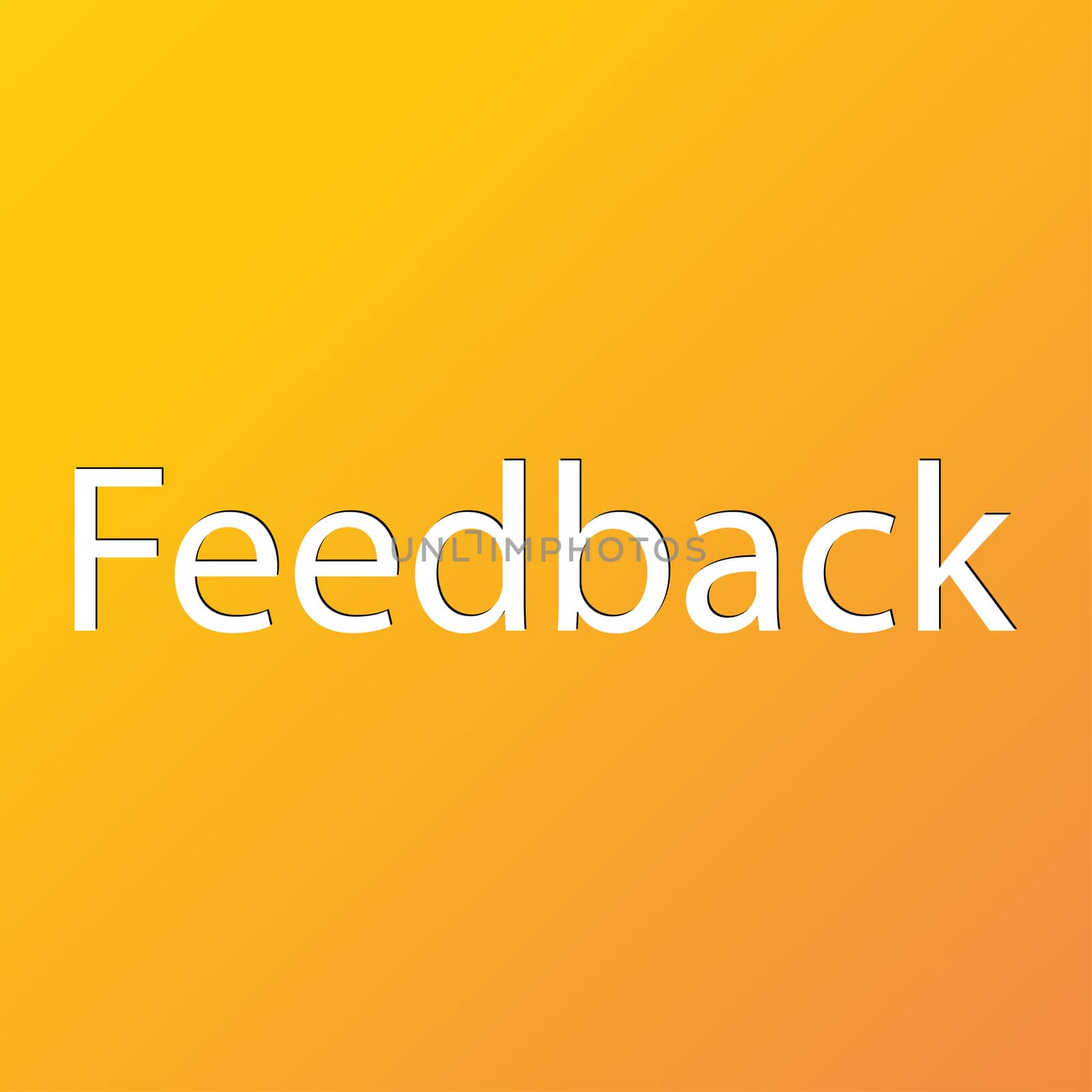 Feedback icon symbol Flat modern web design with long shadow and space for your text.  by serhii_lohvyniuk