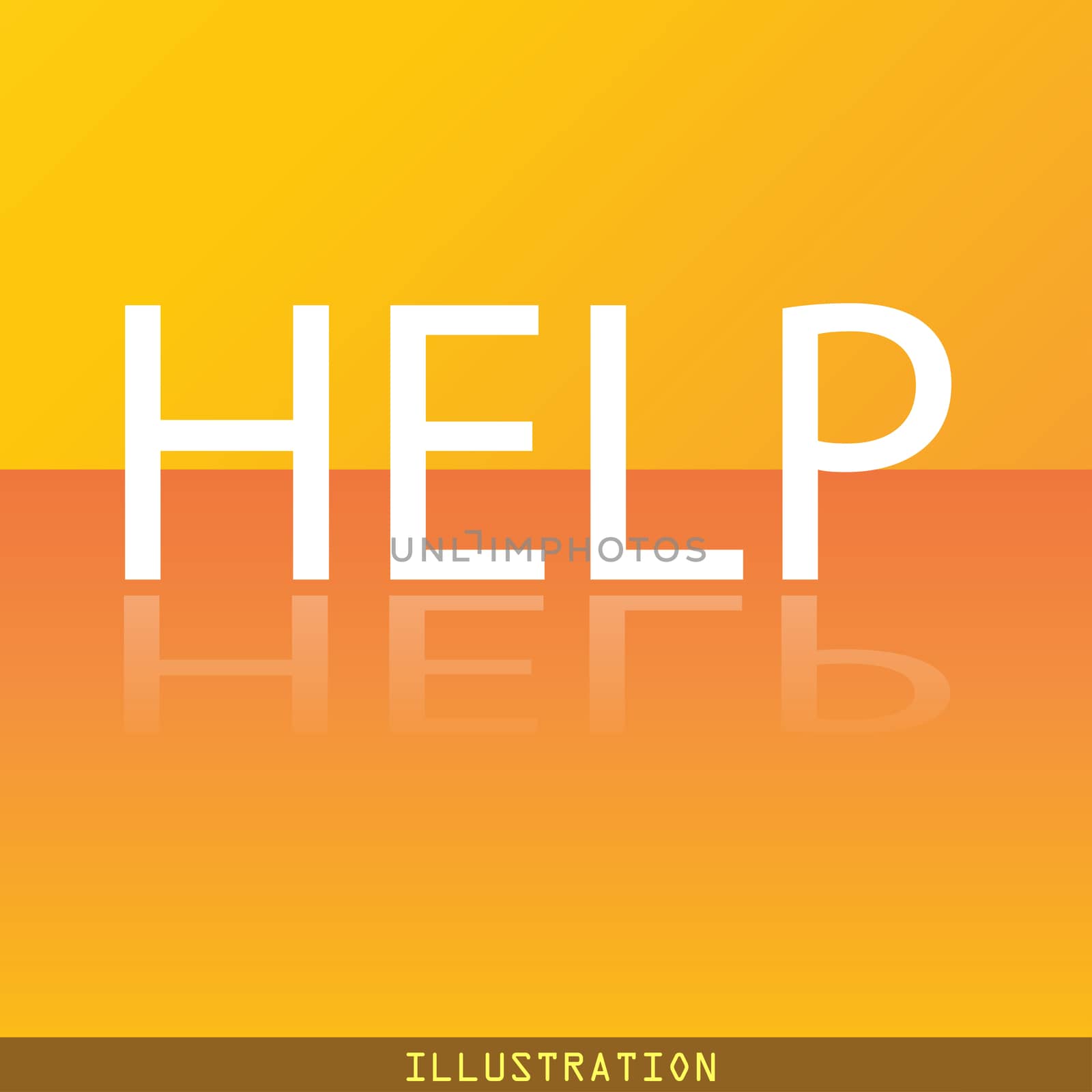 Help point icon symbol Flat modern web design with reflection and space for your text. illustration. Raster version