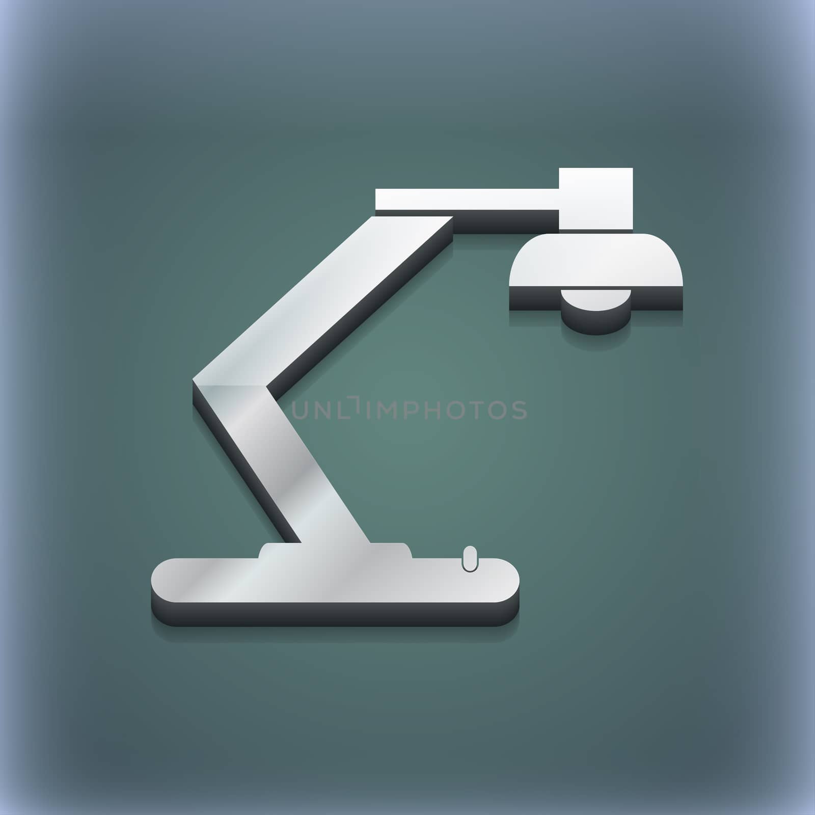 light, bulb, electricity icon symbol. 3D style. Trendy, modern design with space for your text illustration. Raster version