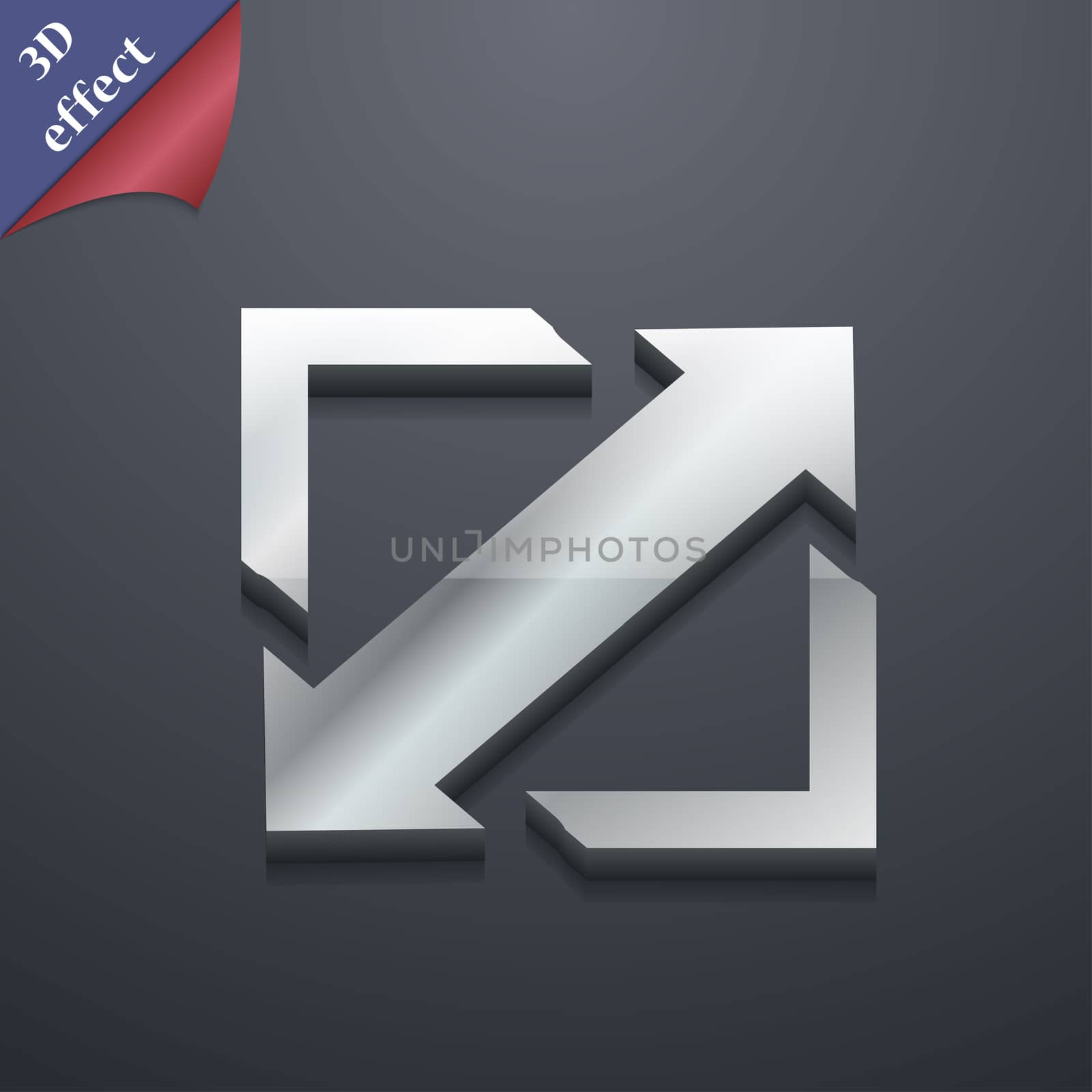Deploying video, screen size icon symbol. 3D style. Trendy, modern design with space for your text . Rastrized by serhii_lohvyniuk
