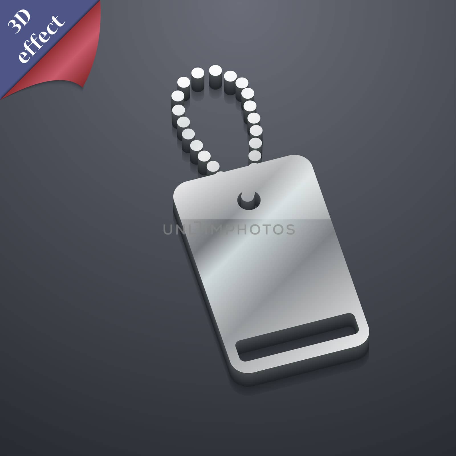 army chains icon symbol. 3D style. Trendy, modern design with space for your text illustration. Rastrized copy