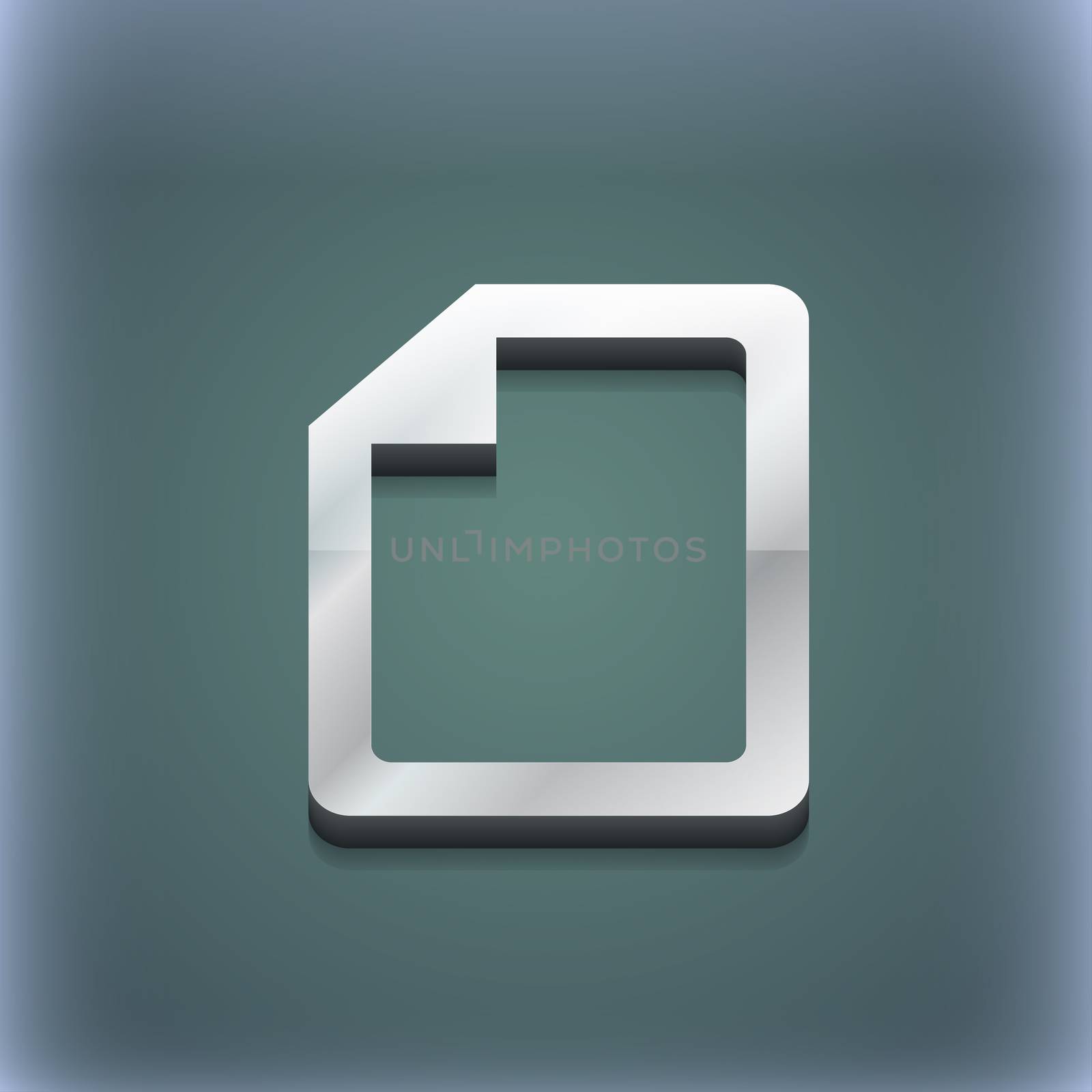 Text file icon symbol. 3D style. Trendy, modern design with space for your text . Raster by serhii_lohvyniuk