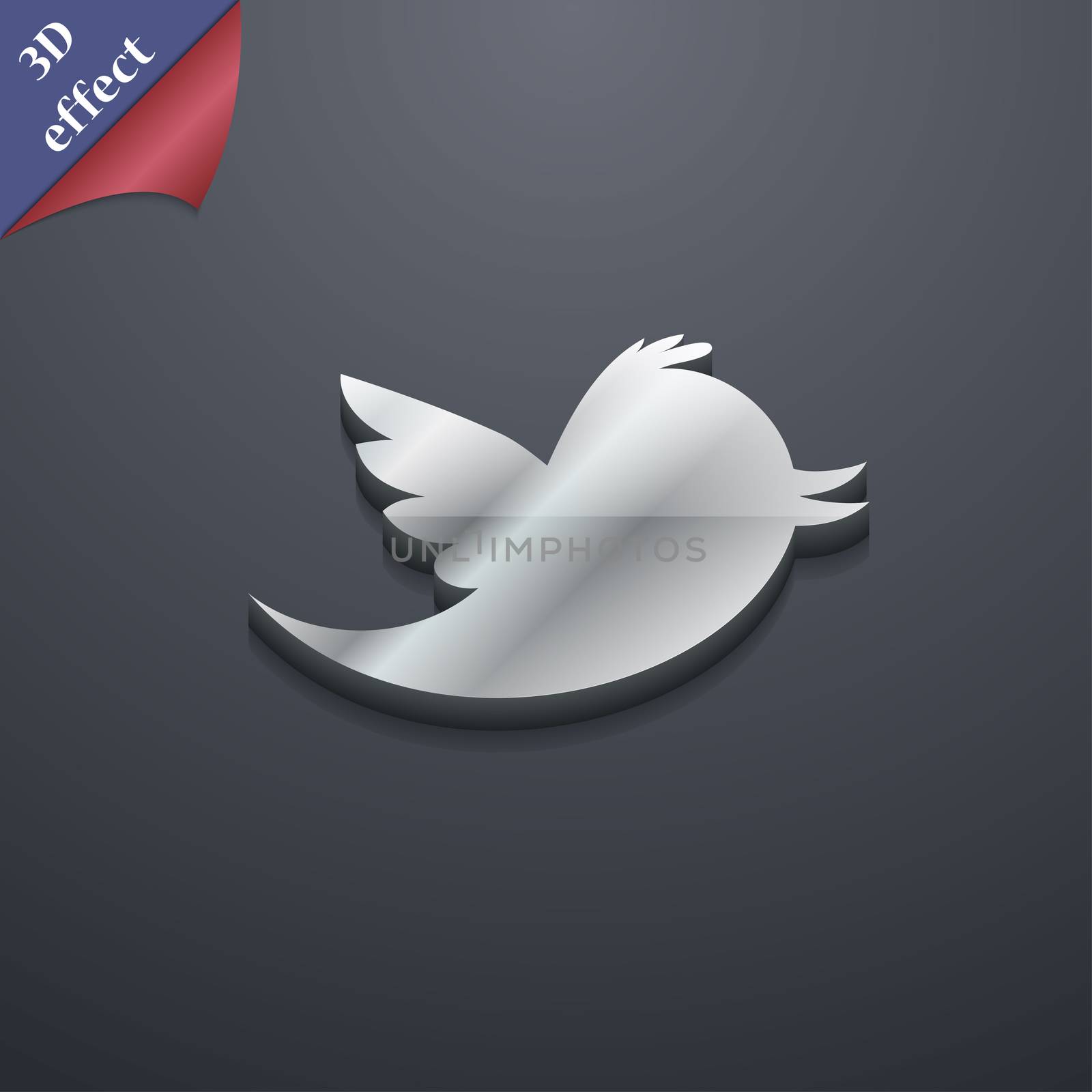 Social media, messages twitter retweet icon symbol. 3D style. Trendy, modern design with space for your text illustration. Rastrized copy