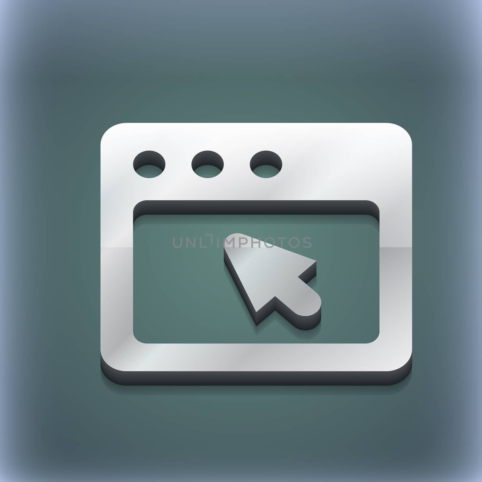 the dialog box icon symbol. 3D style. Trendy, modern design with space for your text illustration. Raster version