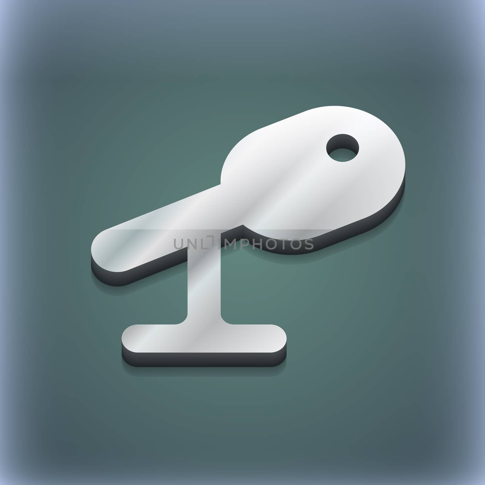 Microphone, Speaker icon symbol. 3D style. Trendy, modern design with space for your text illustration. Raster version