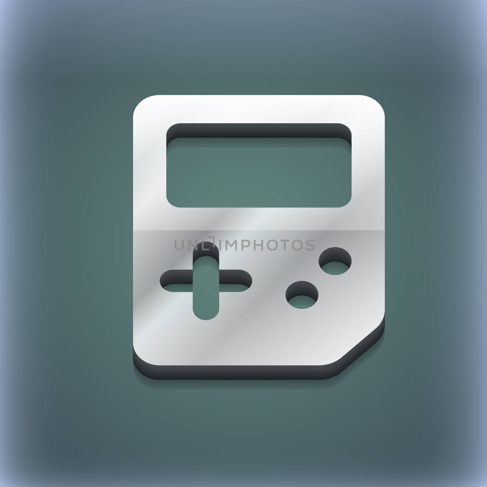 Tetris icon symbol. 3D style. Trendy, modern design with space for your text . Raster by serhii_lohvyniuk