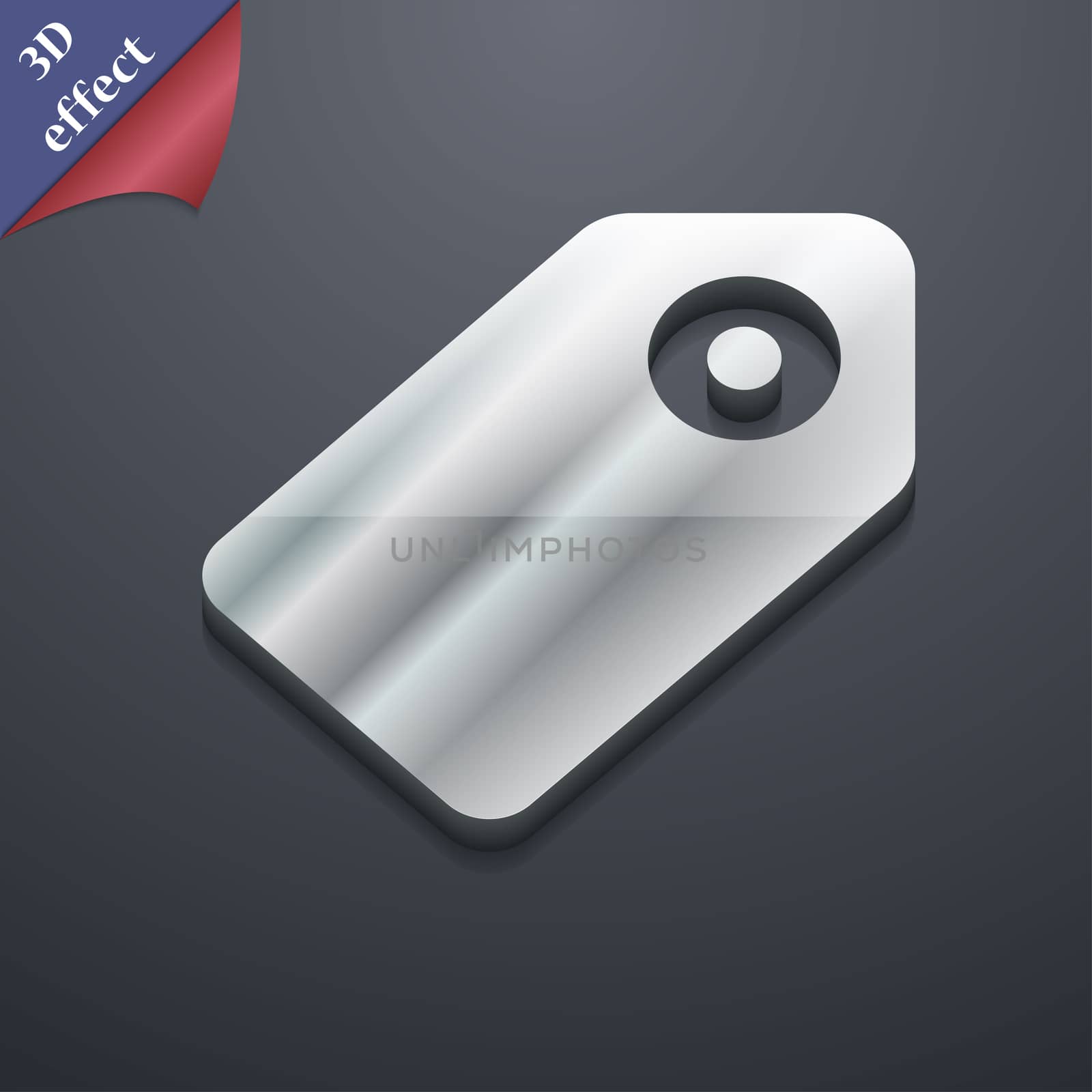 Special offer label icon symbol. 3D style. Trendy, modern design with space for your text illustration. Rastrized copy