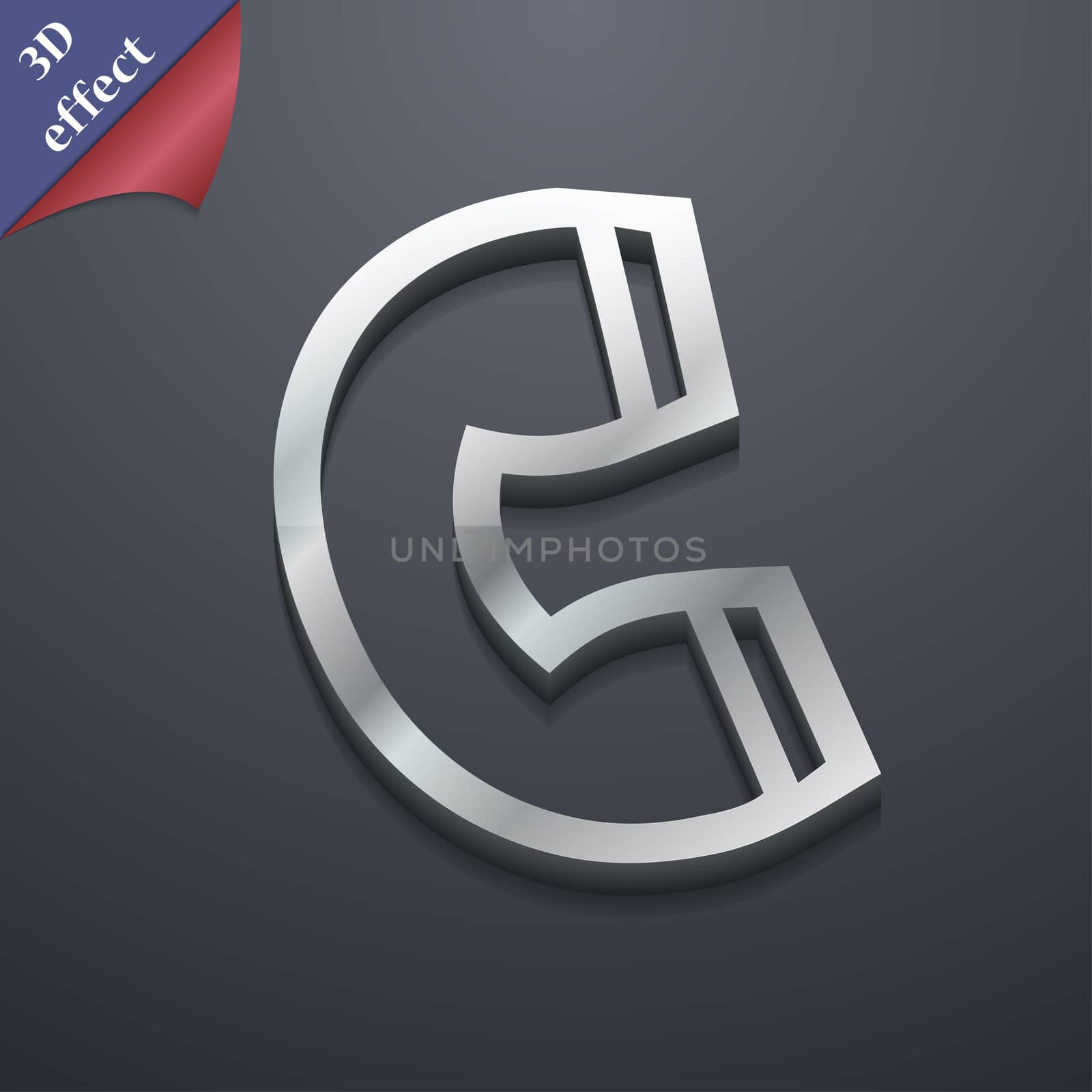 handset icon symbol. 3D style. Trendy, modern design with space for your text illustration. Rastrized copy